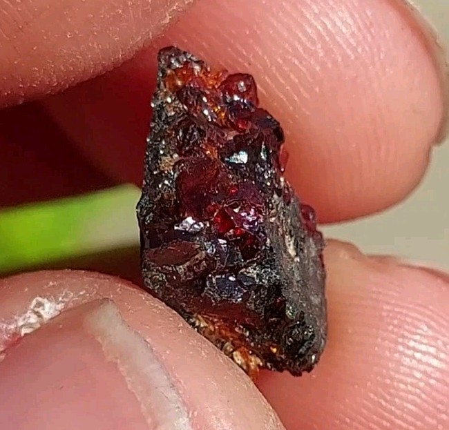 ULTRA RARE GEM RHODOCHROSITE ON MATRIX N’Chwaning I Mine, KMF, South Africa