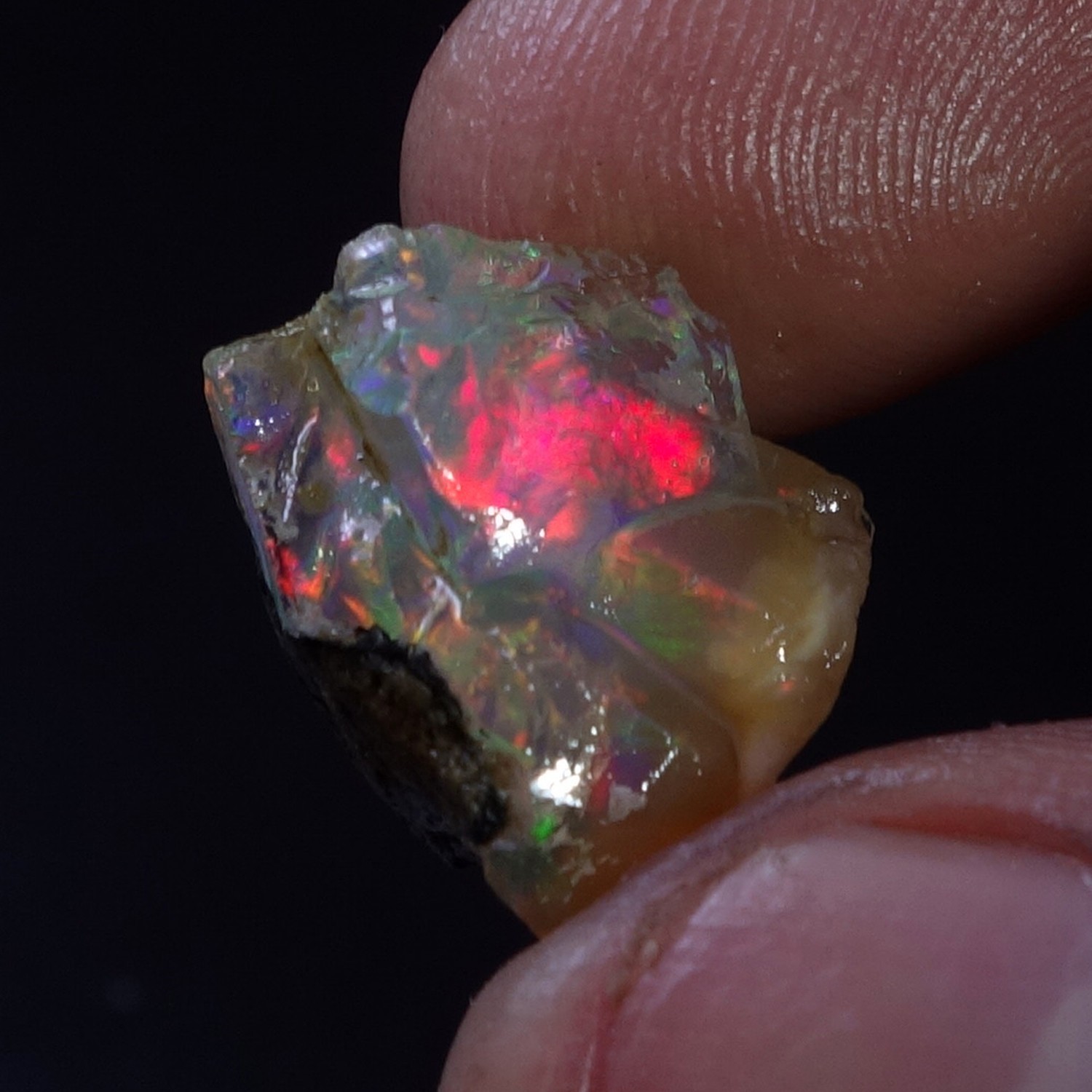 Ethiopian Oil Specimen Crystal Opal Welo Fire Flashy Opal Jewelry Making Supply