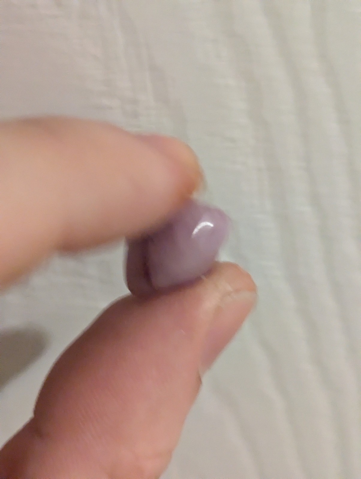 Small Light Purple/Lilac Tumbled Stone Likely From My 25-30 Year Old Collection