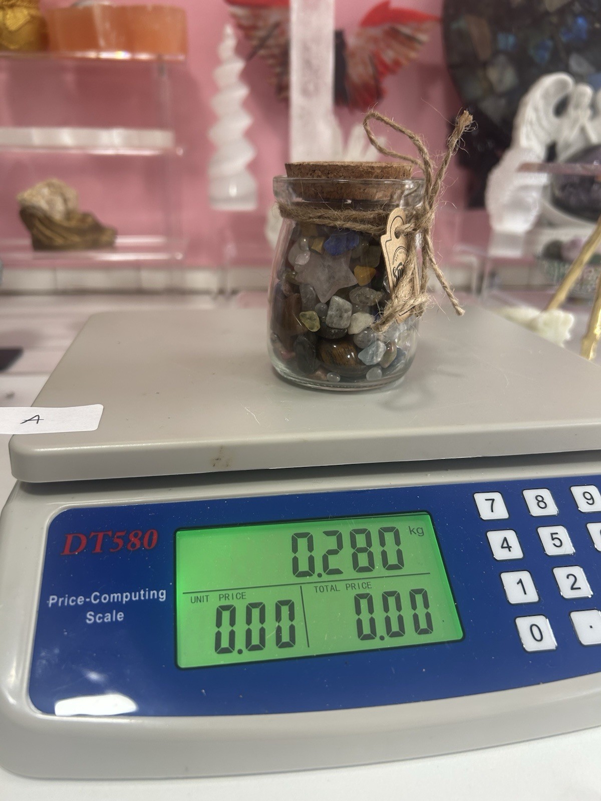 Glass Mason Jar Of Chips Tumbles Carvings