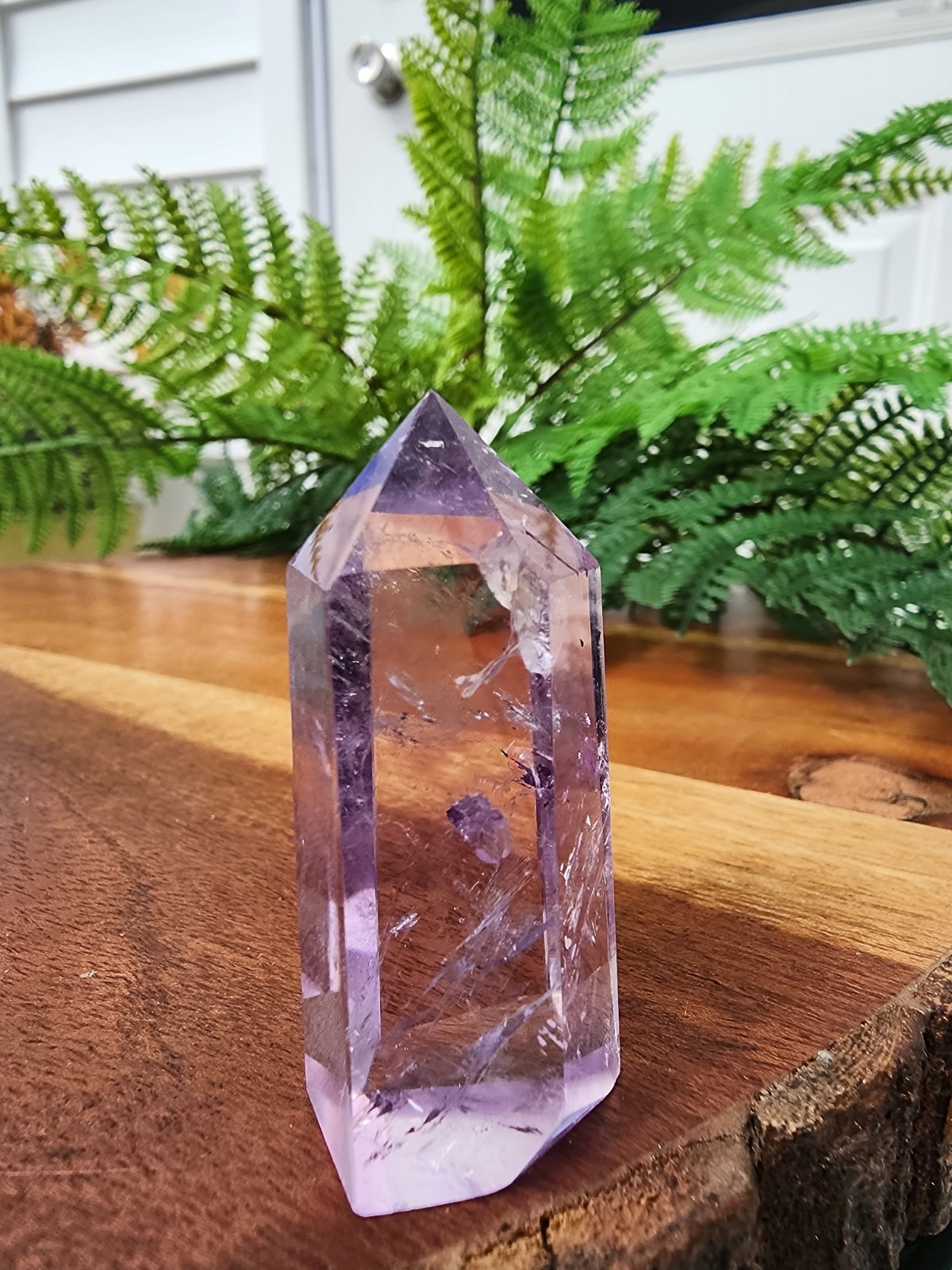 30 grams Amethyst Tower Reiki Healing Point 1-7/8″ Tall