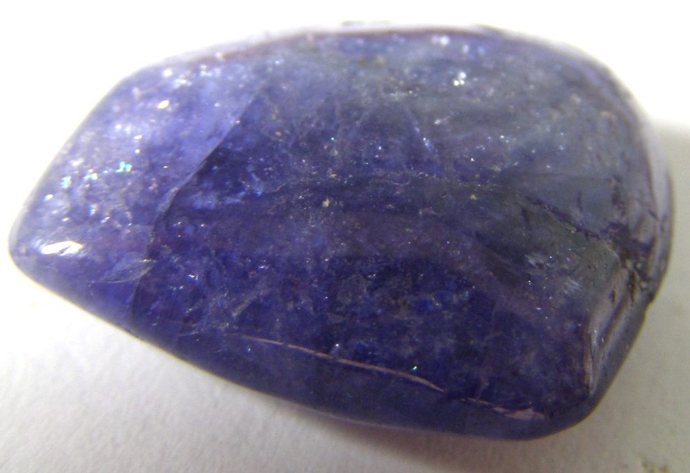 SMALL HIGH QUALITY TANZANITE TUMBLESTONE 2.1 x 1.8 cms 5.77 gms