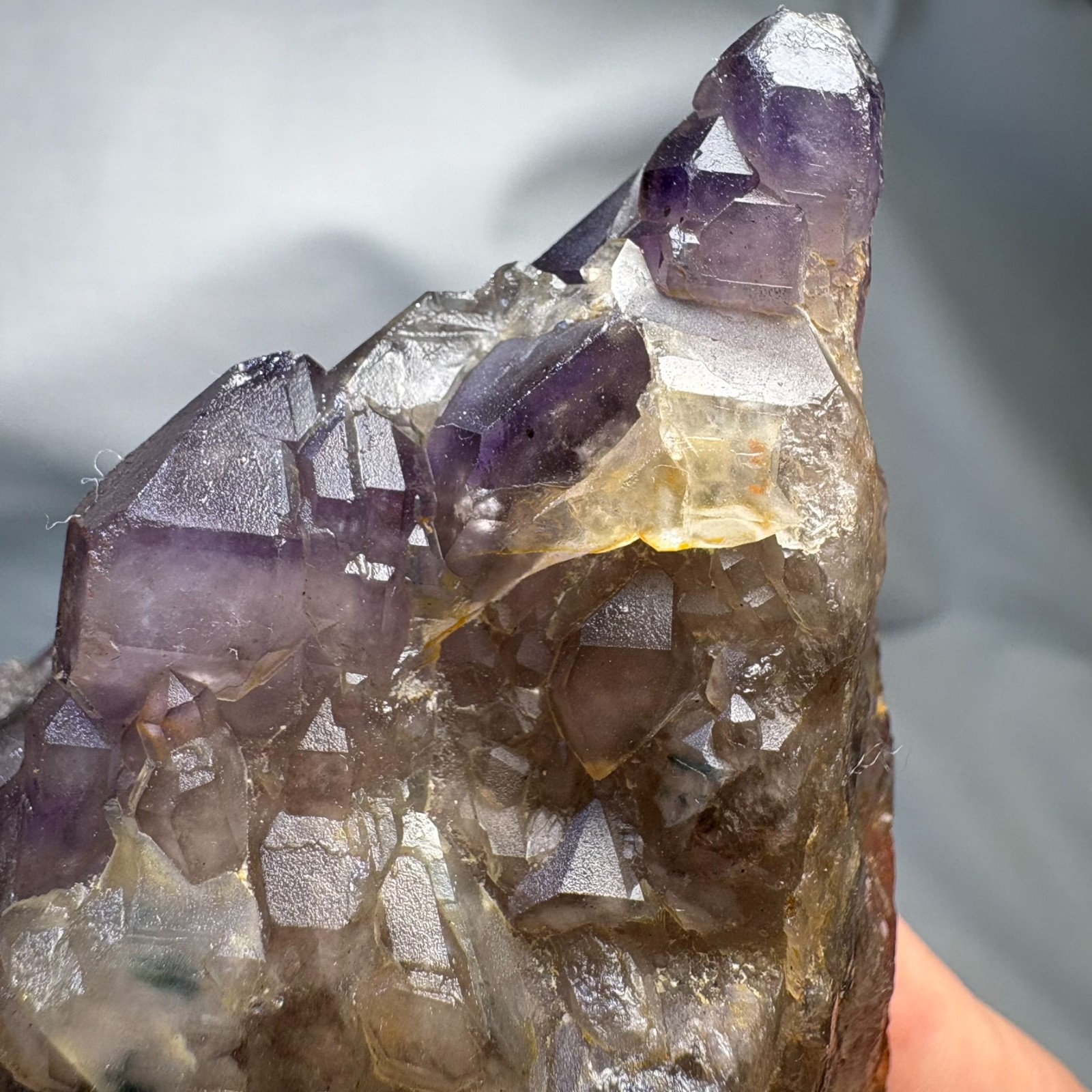 Large Double-Sided Cathedral Amethyst Cluster Crystal Specimen Heal Meditation