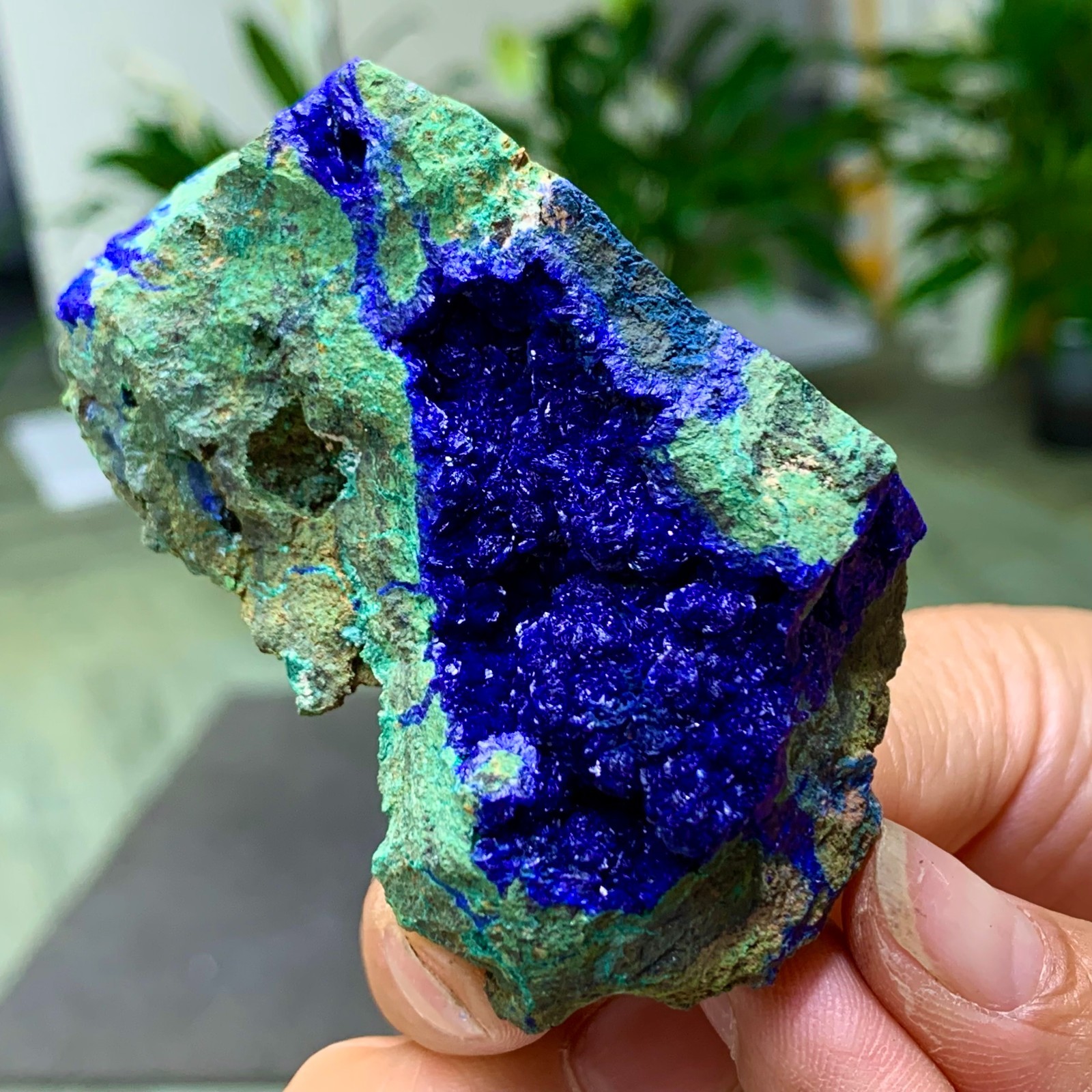 101G BEST Natural Azurite/Malachite crystal minerals specimens