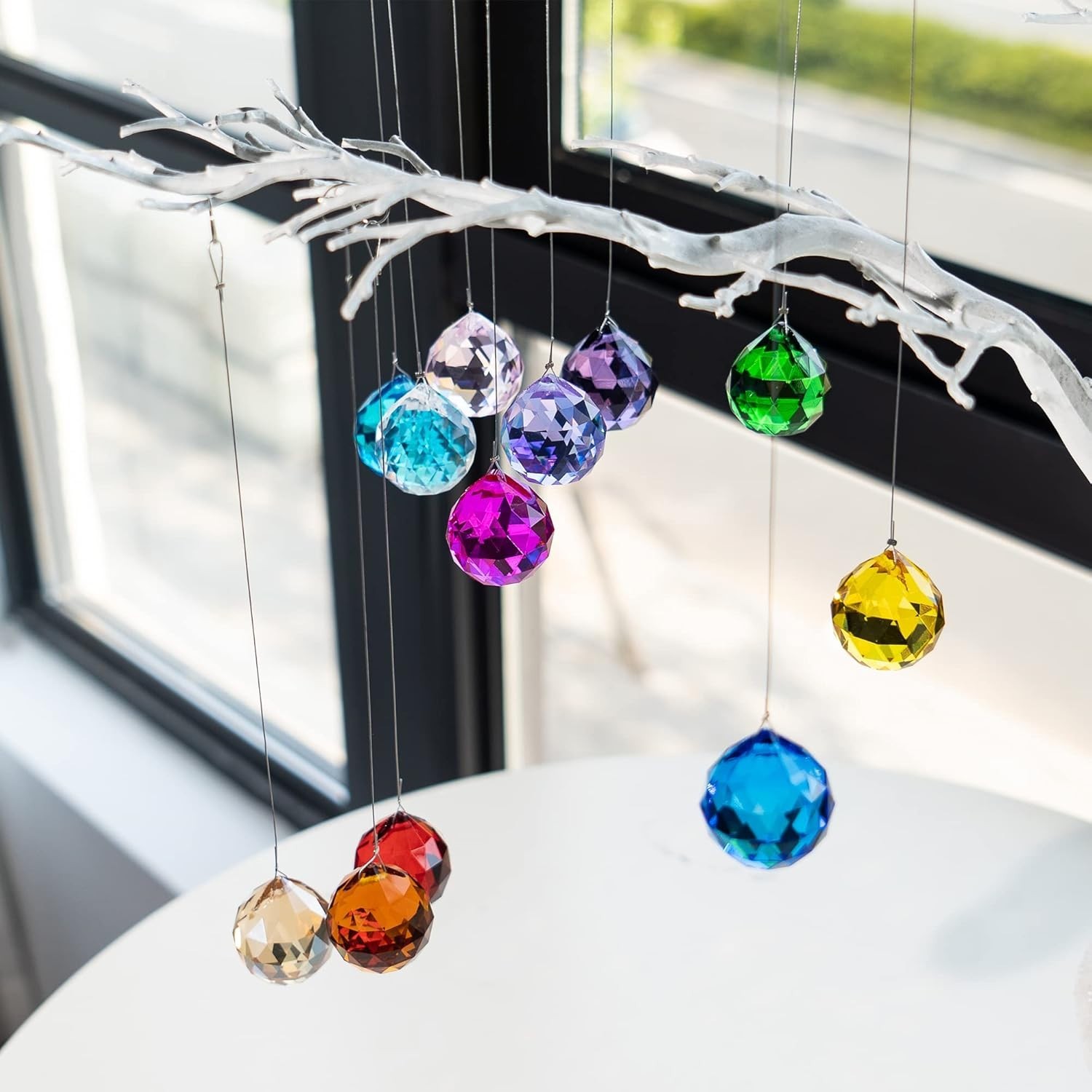 Faceted Crystal Feng Shui Decor, 20mm, 12pc
