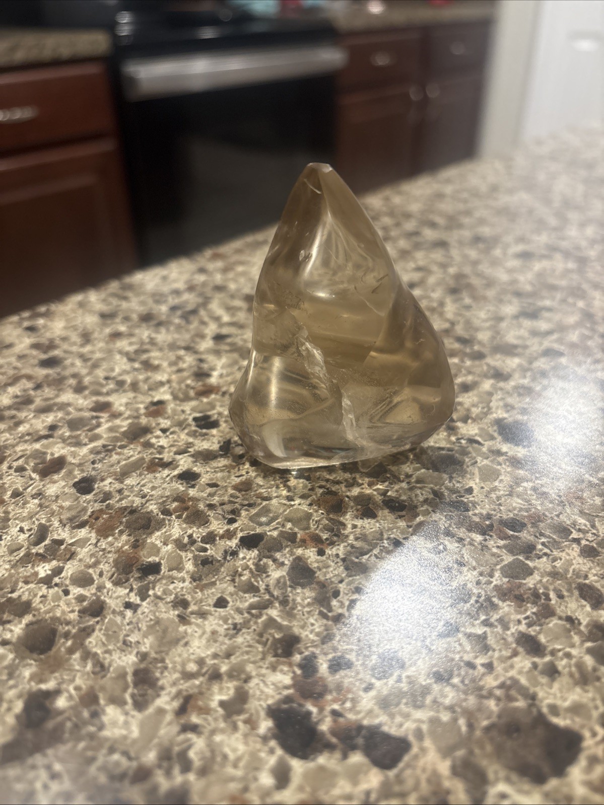 Flame Shaped Smokey Quartz Polished Gemstone
