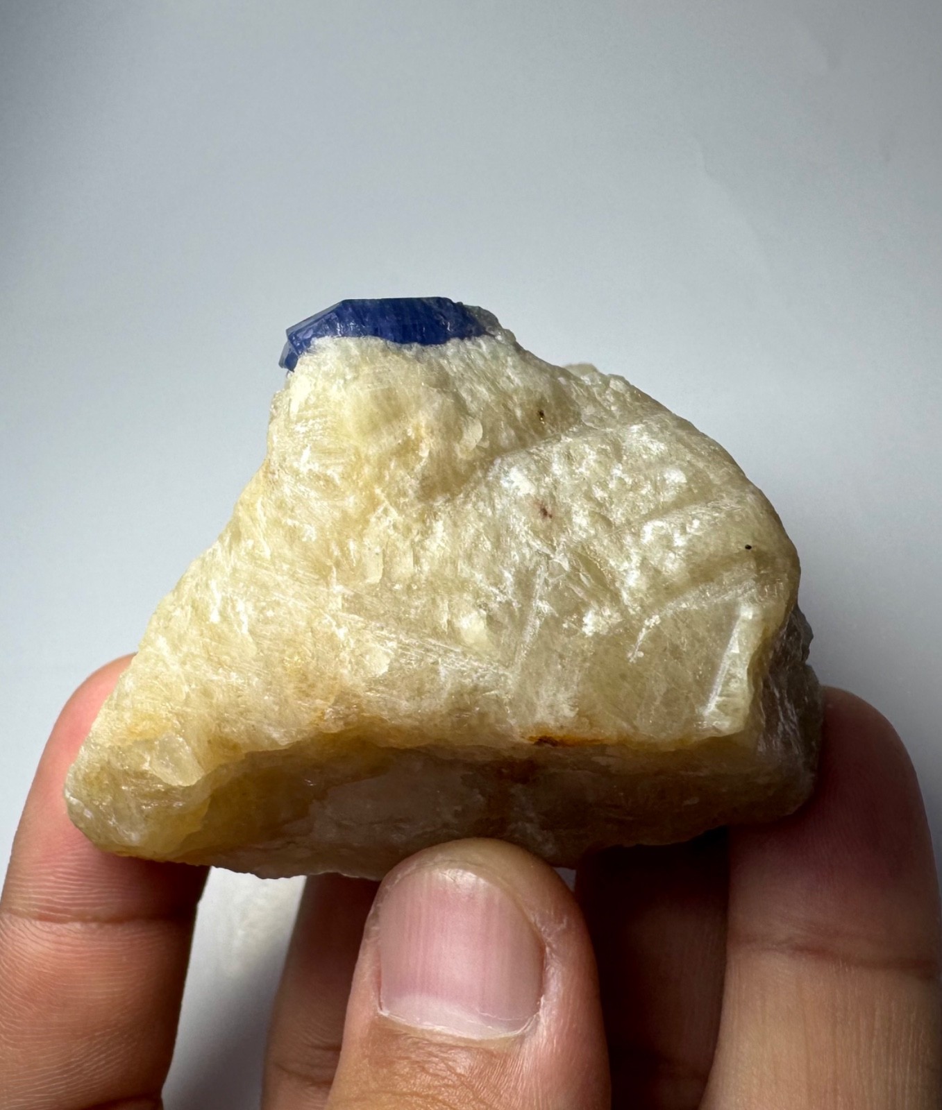 192 Gr Blue Hakmanite Crystal On Matrix From Badakhshan Afghanistan