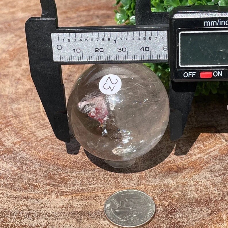 Bicolor Garden Quartz Sphere with Smoky Quartz Rare Collectors Crystal Gemstone