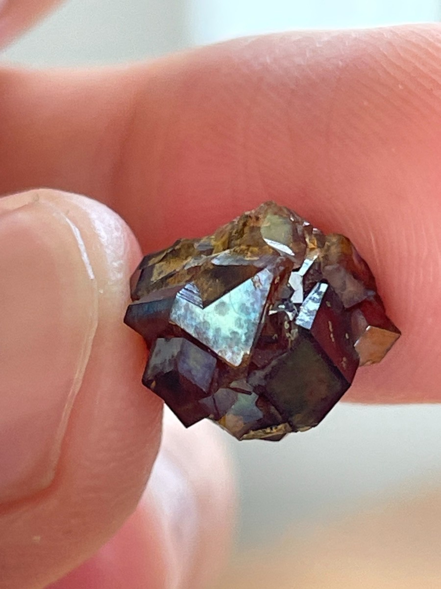 Rough Iridescent Andradite Rainbow Garnet Crystal Tenkawa Nara Japan Mineral Z2