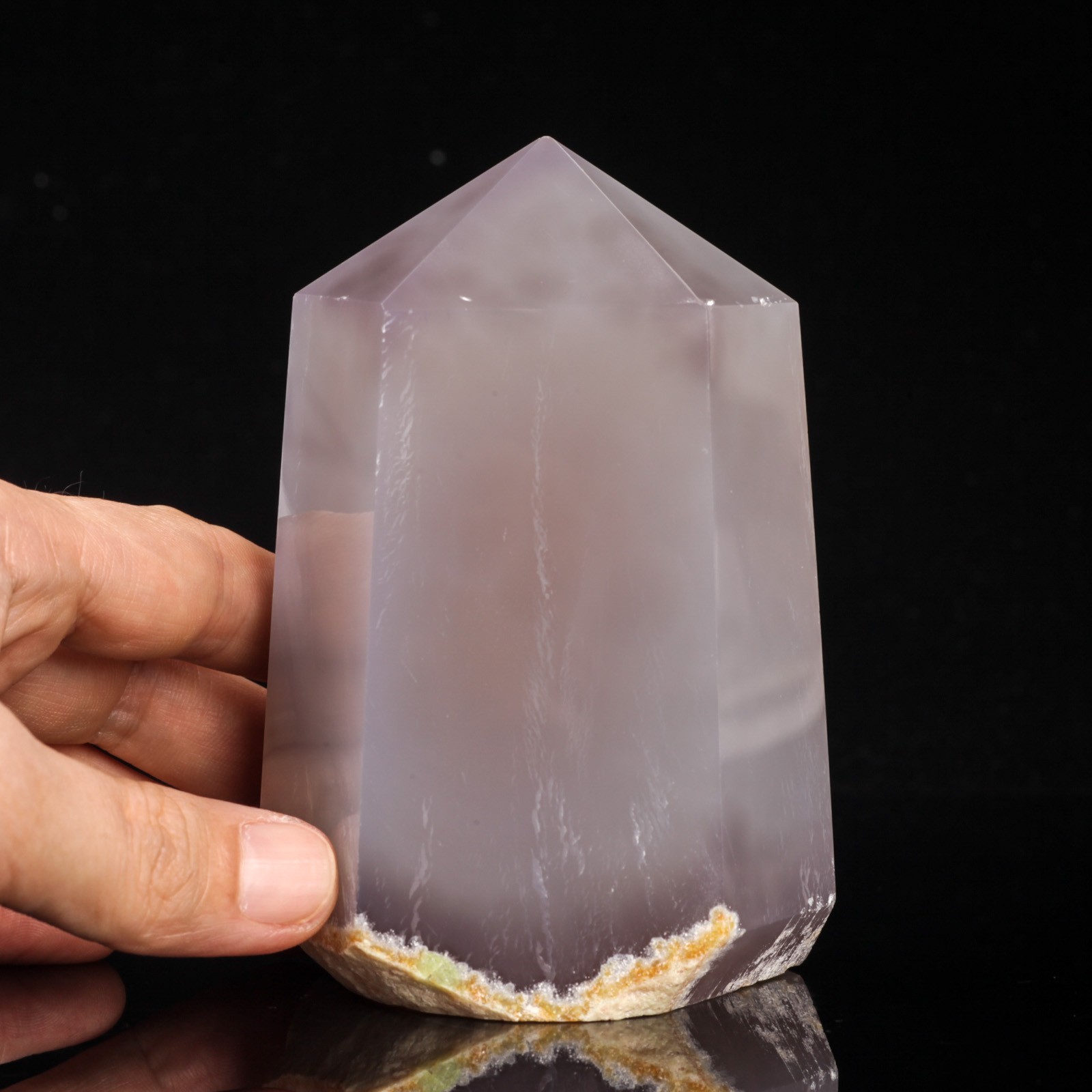 651g 110mm Large Druzy Agate Geode Tower Crystal Point Natural Quartz Healing