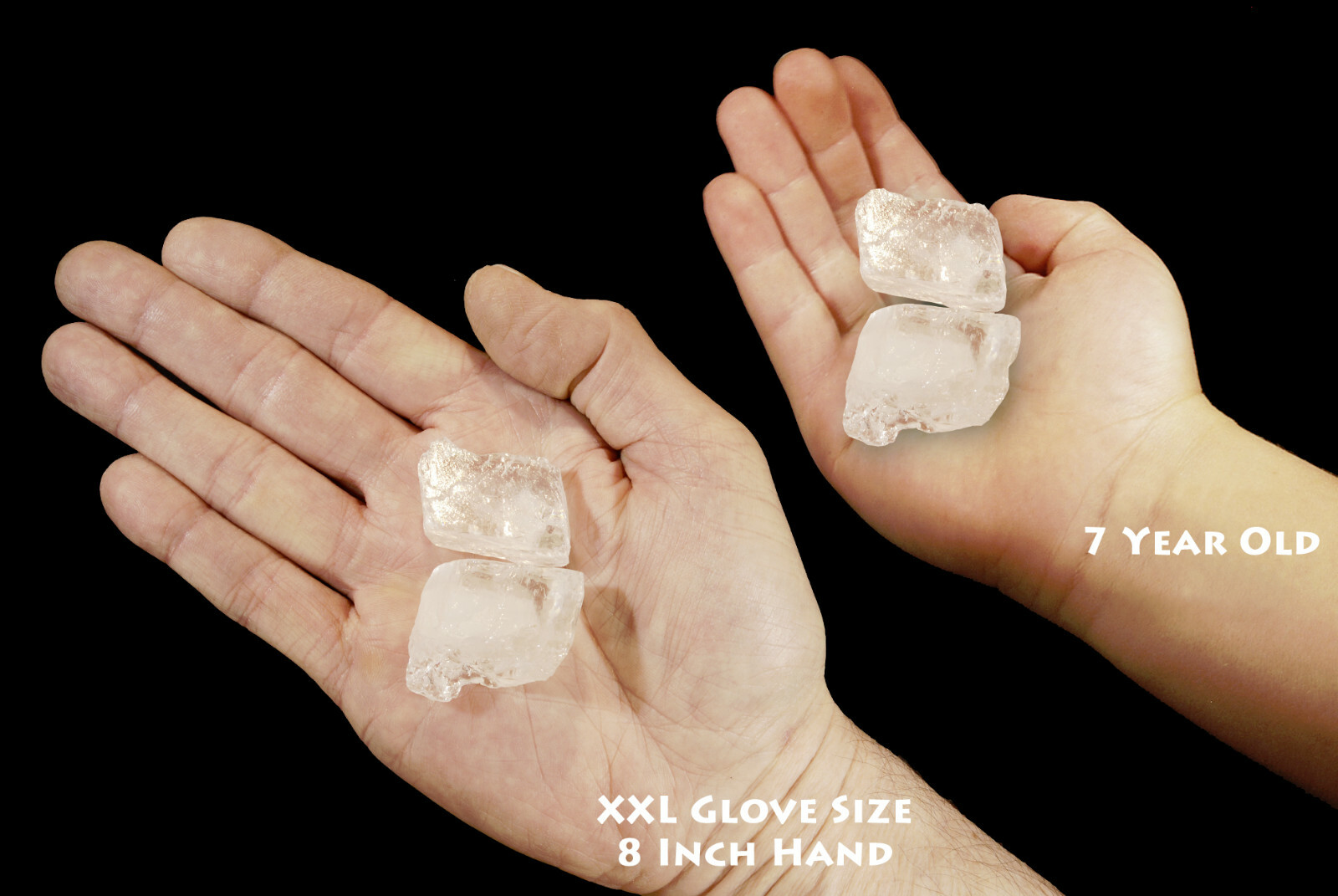 ICE CALCITE 1″ 2 Pieces Raw Rocks and Minerals Specimen Rough Healing Crystals