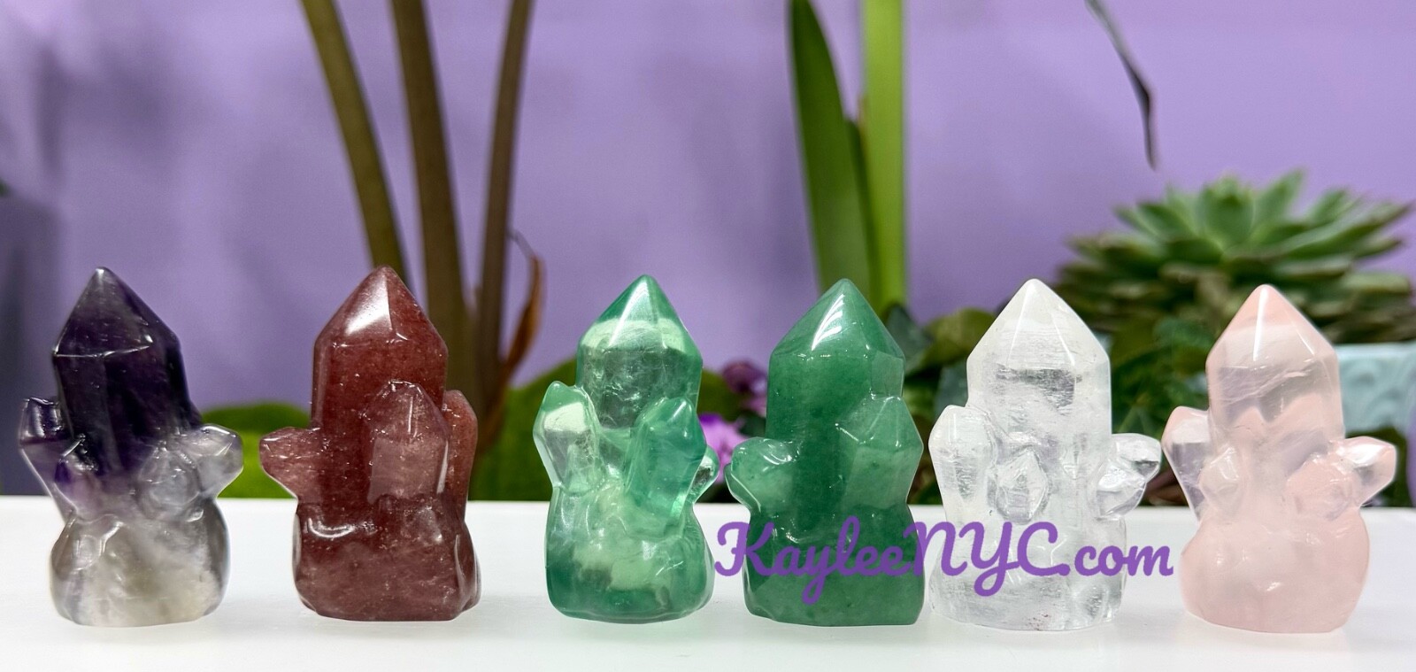 Wholesale Lot 6 Pcs 5cm Natural mix Crystal Cluster Healing Energy