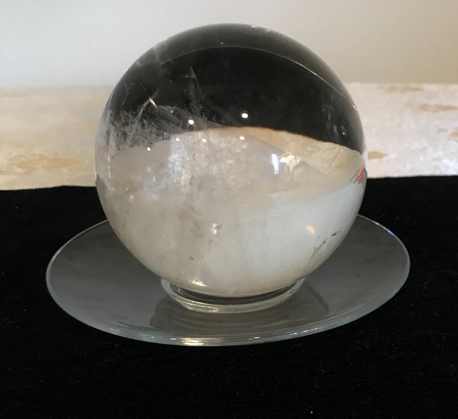 Clear Polished Crystal Globe – Diameter 4″ inches