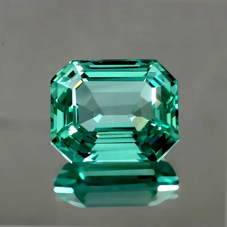 AAA 11.2 CT+ Flawless Natural Green Emerald Loose Certified Gemstone Emerald Cut