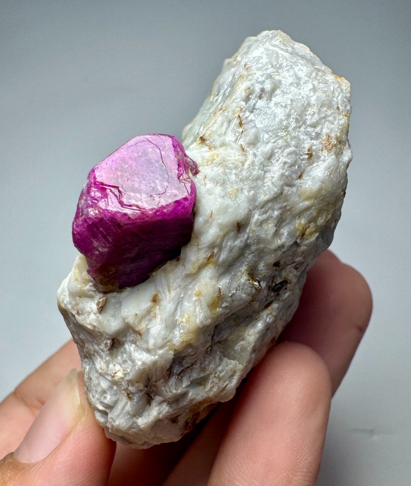 Top Ruby Huge Crystal On Matrix From Jegdalek @Afghanistan. 155 Gram