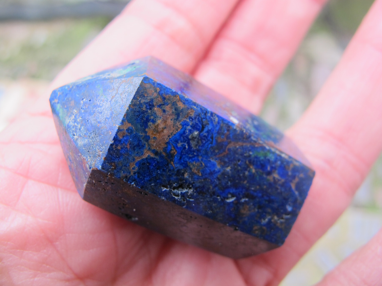 Crystal Lapis Lazuli polished tiny point Stone Bright Natural Freeform Healing
