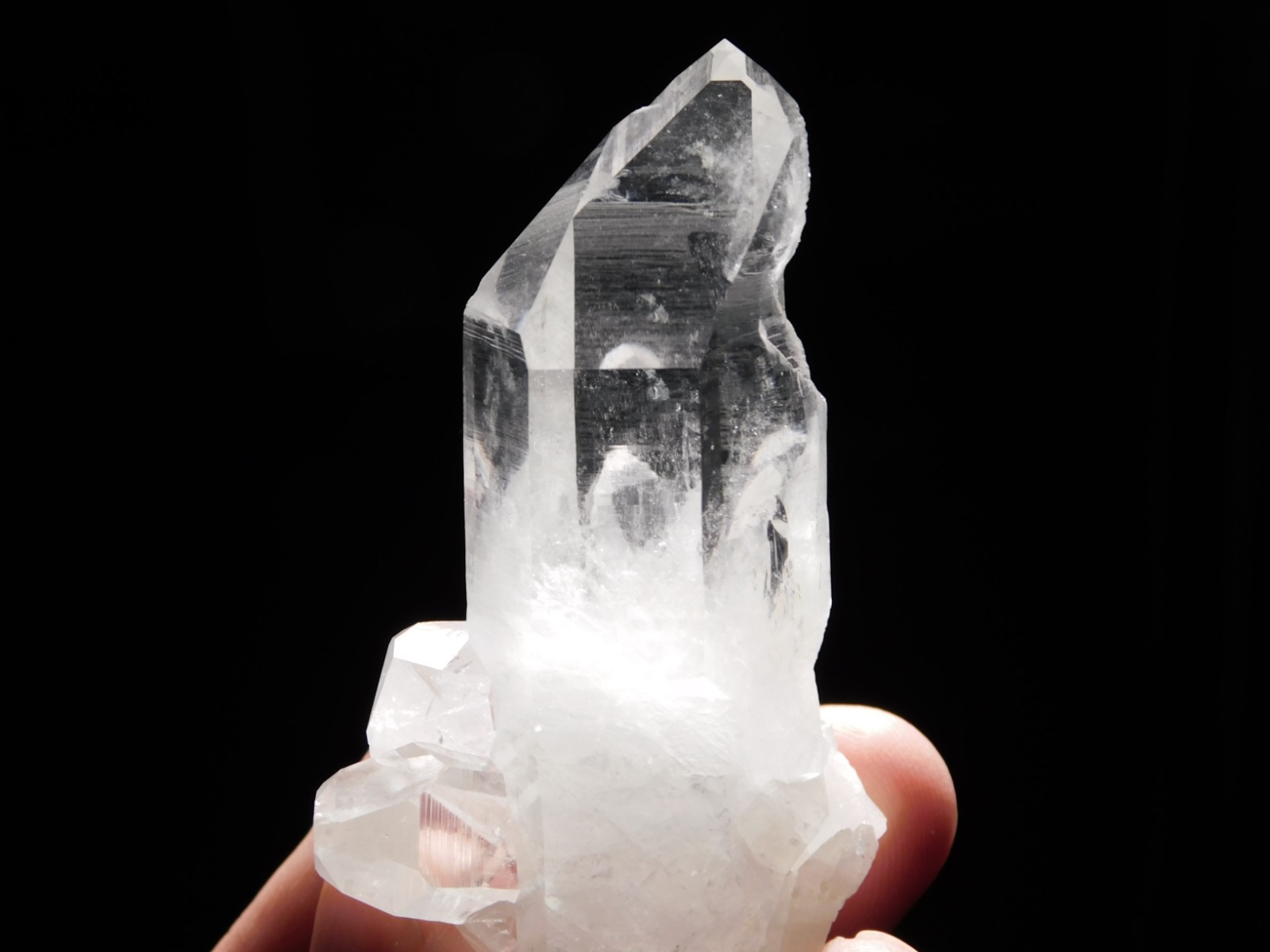 RAINBOWS TRANSLUCENT Quartz Crystal Cluster Collier Creek ARKANSAS 103gr