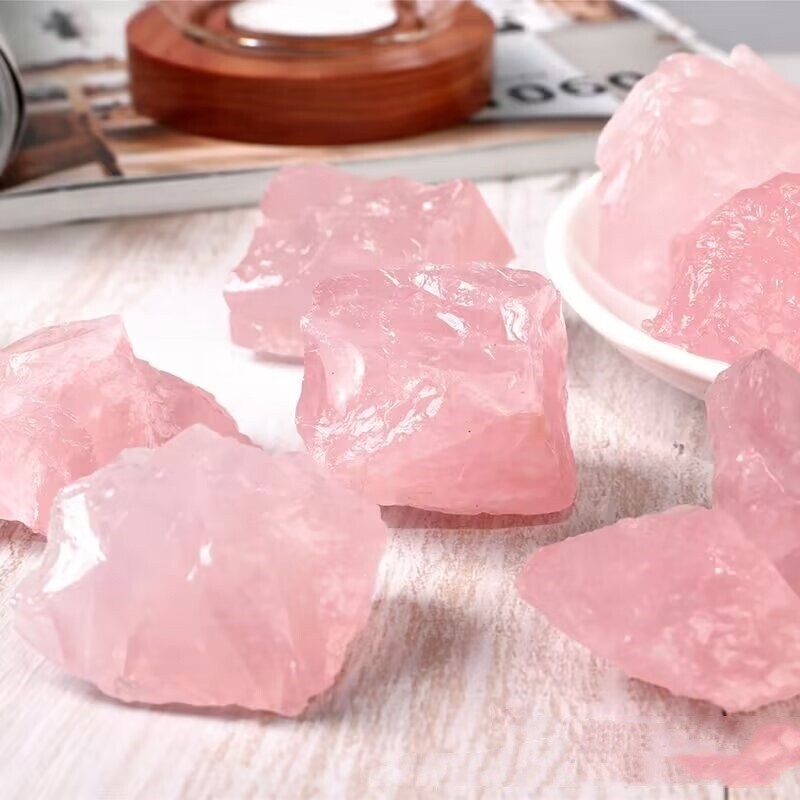 3-5cm Rose Quartz Raw Rough Stone Chunks Healing Reiki Energy Crystal Gifts 1PCS