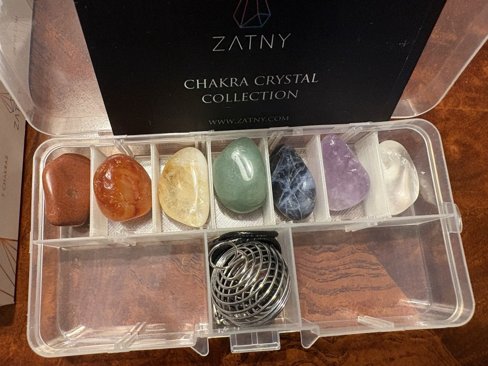 ZATNY Travel Chakra Crystals & Healing Stones Collection – 7 Chakra Set