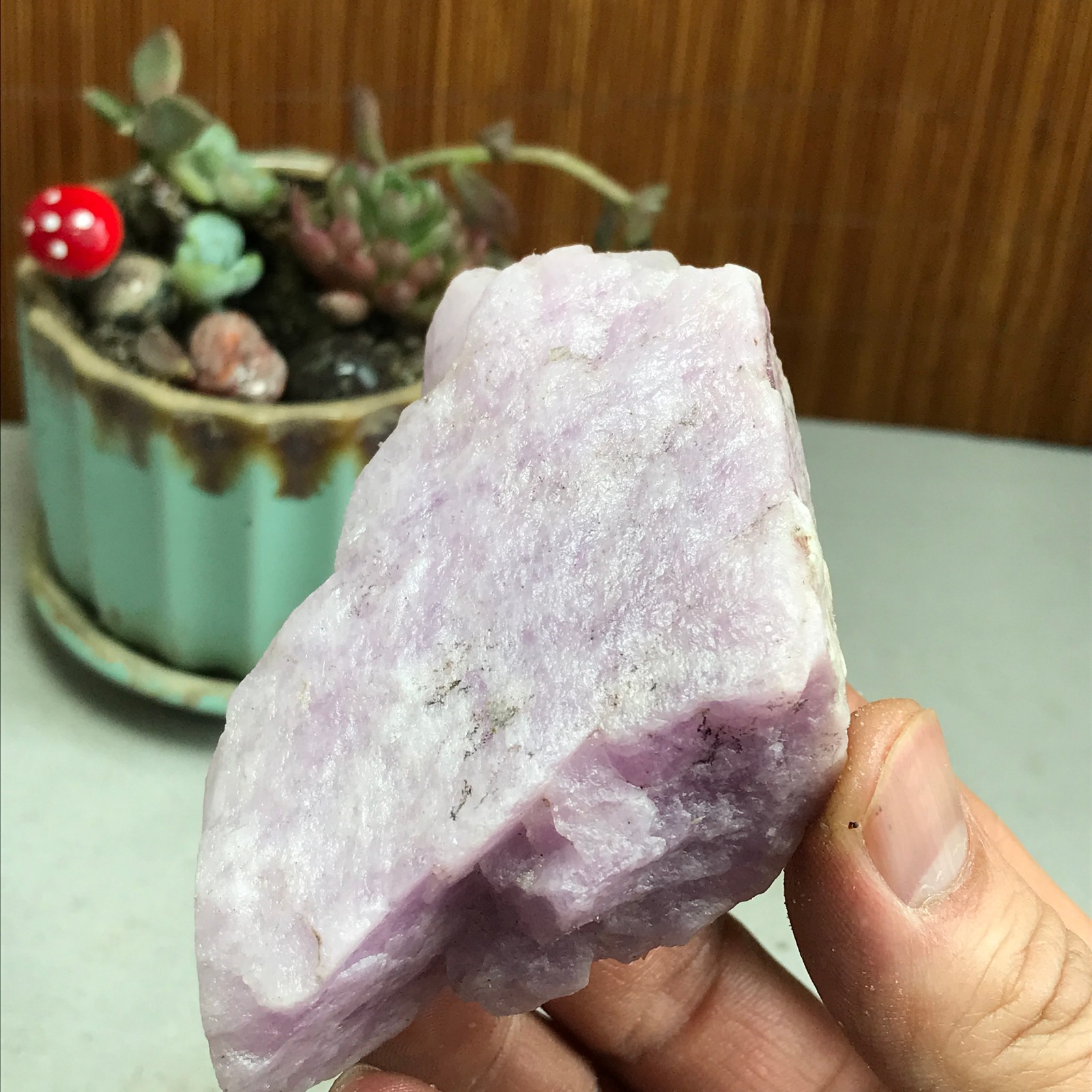 75-55-35mm NATURAL ROUGH KUNZITE PINK SPODUMENE CRYSTALS 250g A4609
