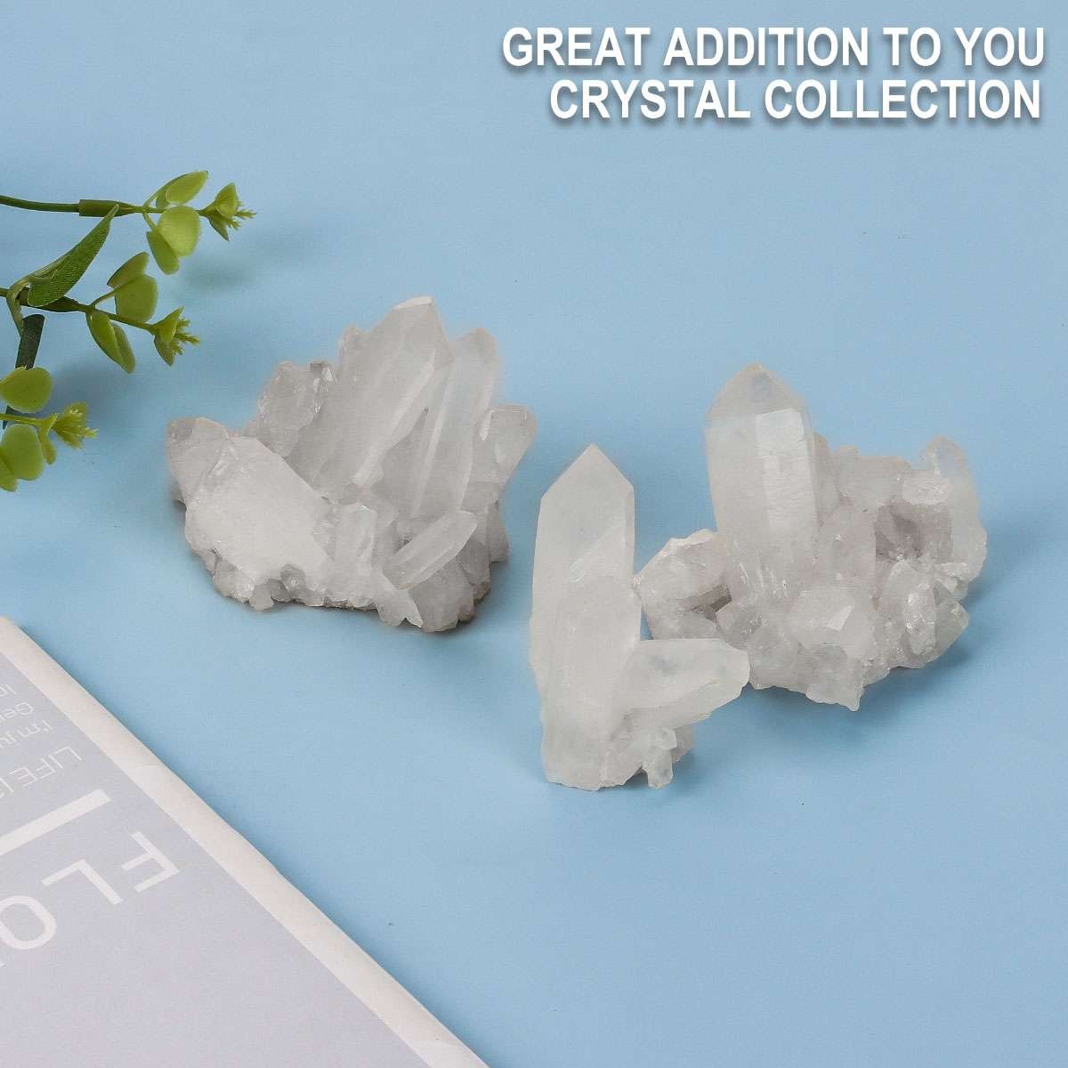 50/100/150g Natural White Clear Quartz Crystal Cluster Rock Stone Specimens