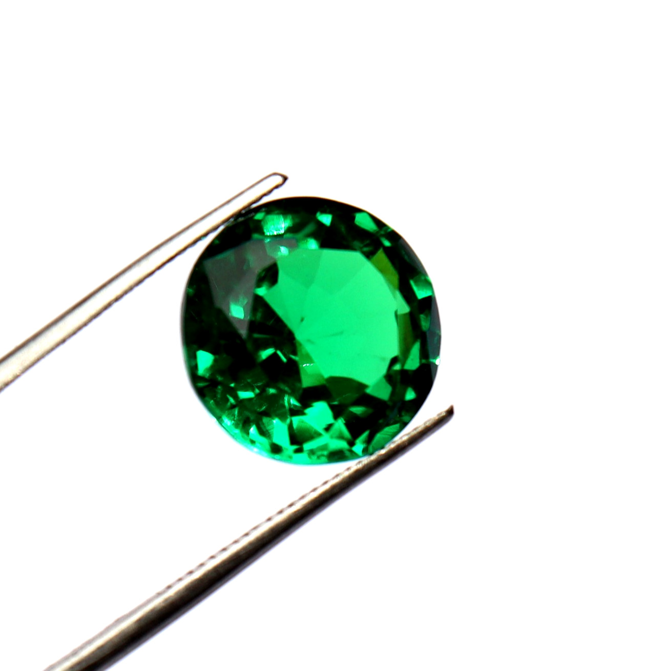 10.50 Ct Natural Tsavorite Green Garnet Round Cut CERTIFIED Loose Gemstone