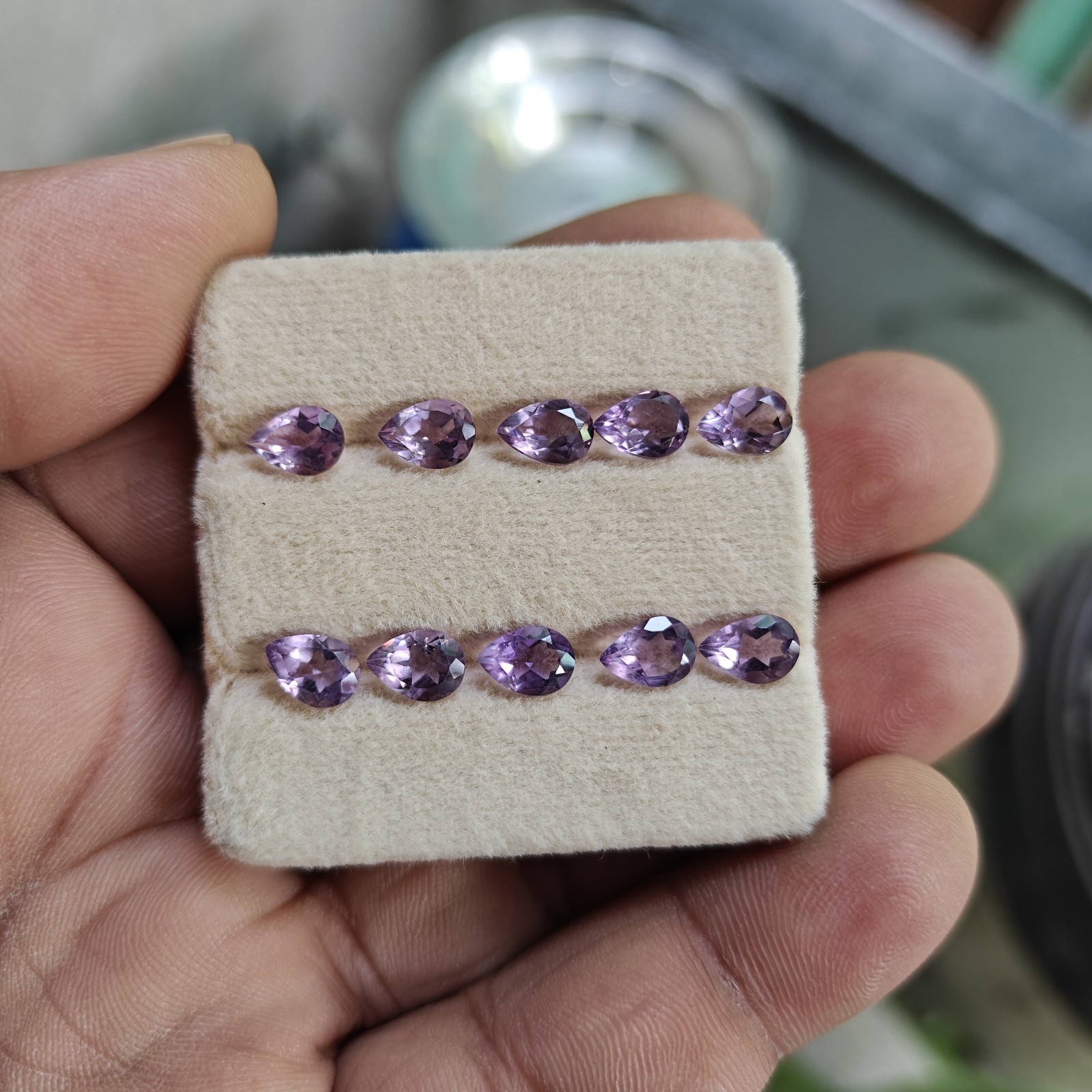 Amethyst Pear Cut Lot