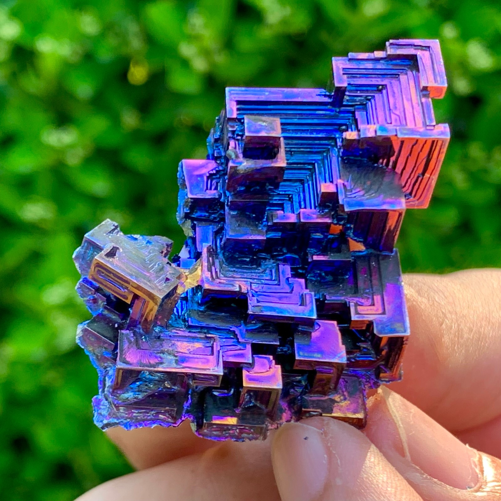 36G ram Bismuth rainbow crystal elementBi gemstone Mineral specimen healing
