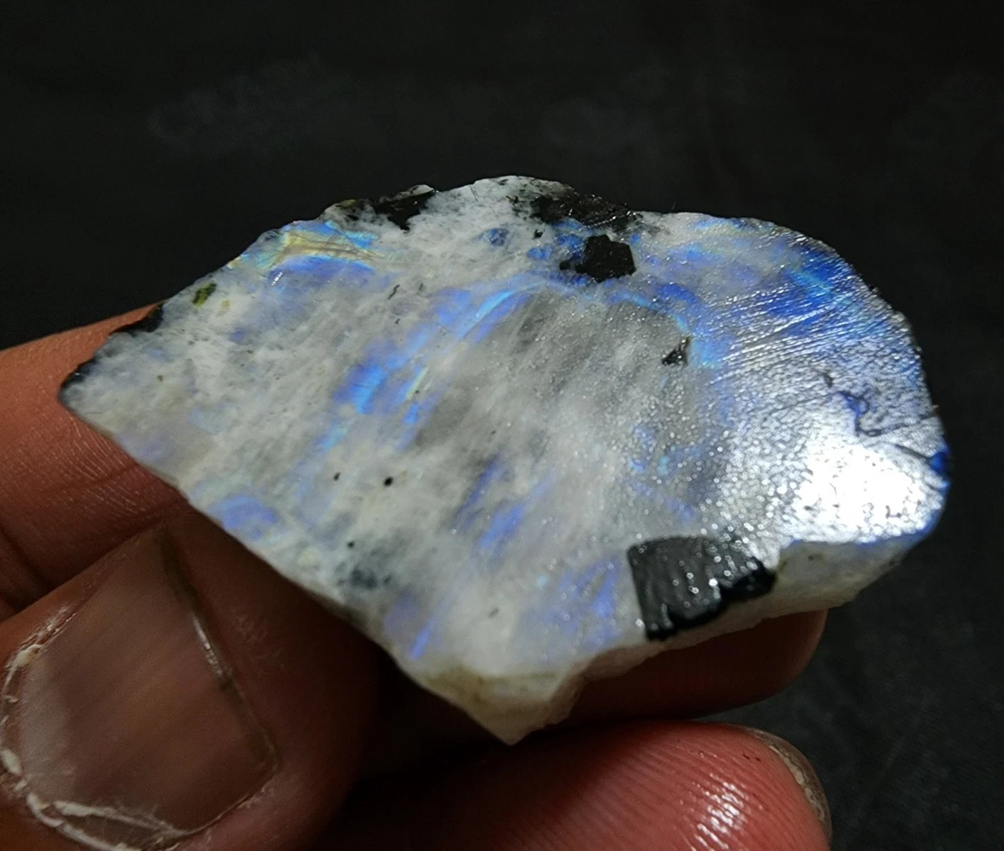 100% Natural Fabulous Rainbow Moonstone Raw 94 Crt Moonstone Rough Jewelry