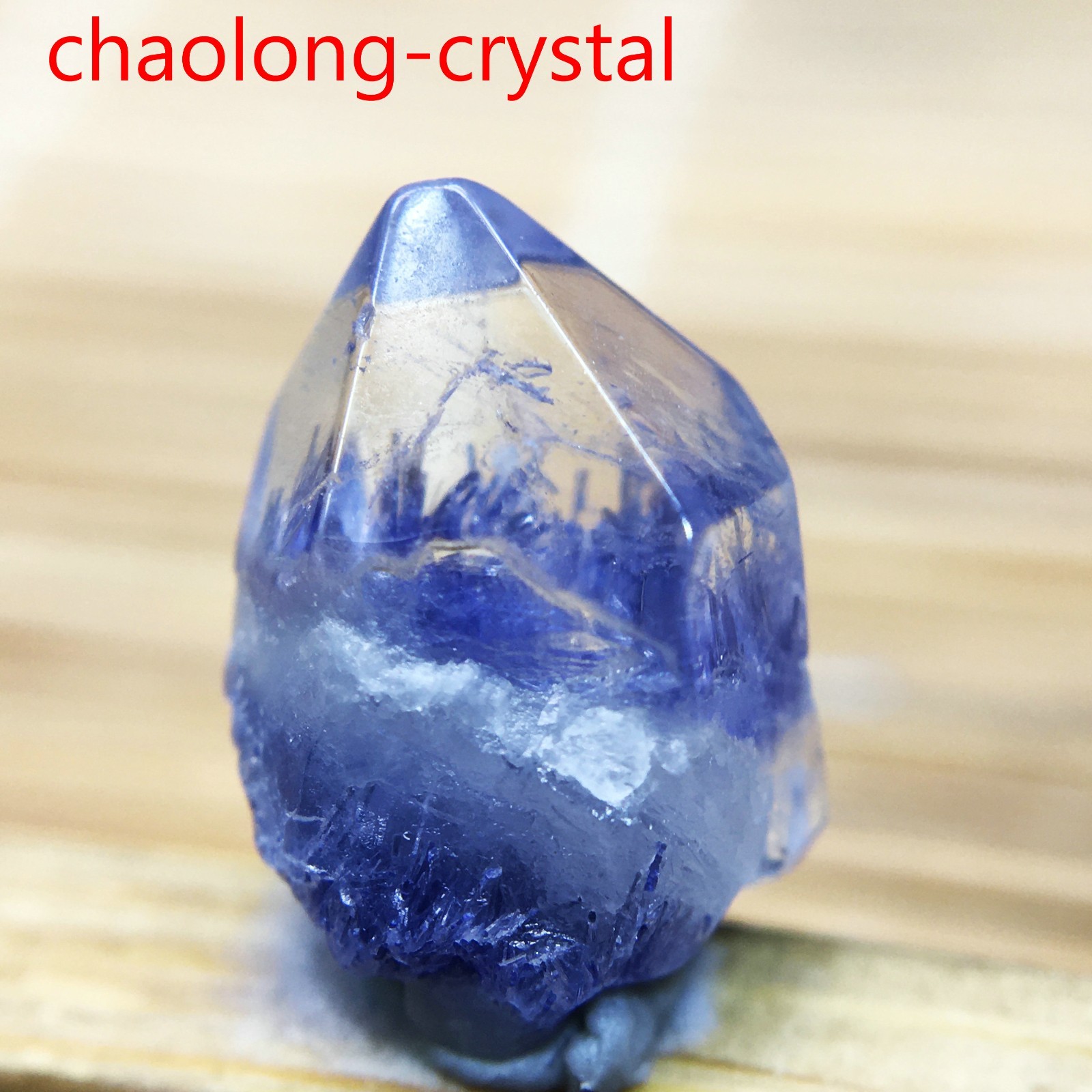 2.6Ct Very Rare NATURAL Beautiful Blue Dumortierite Quartz Crystal Specimen