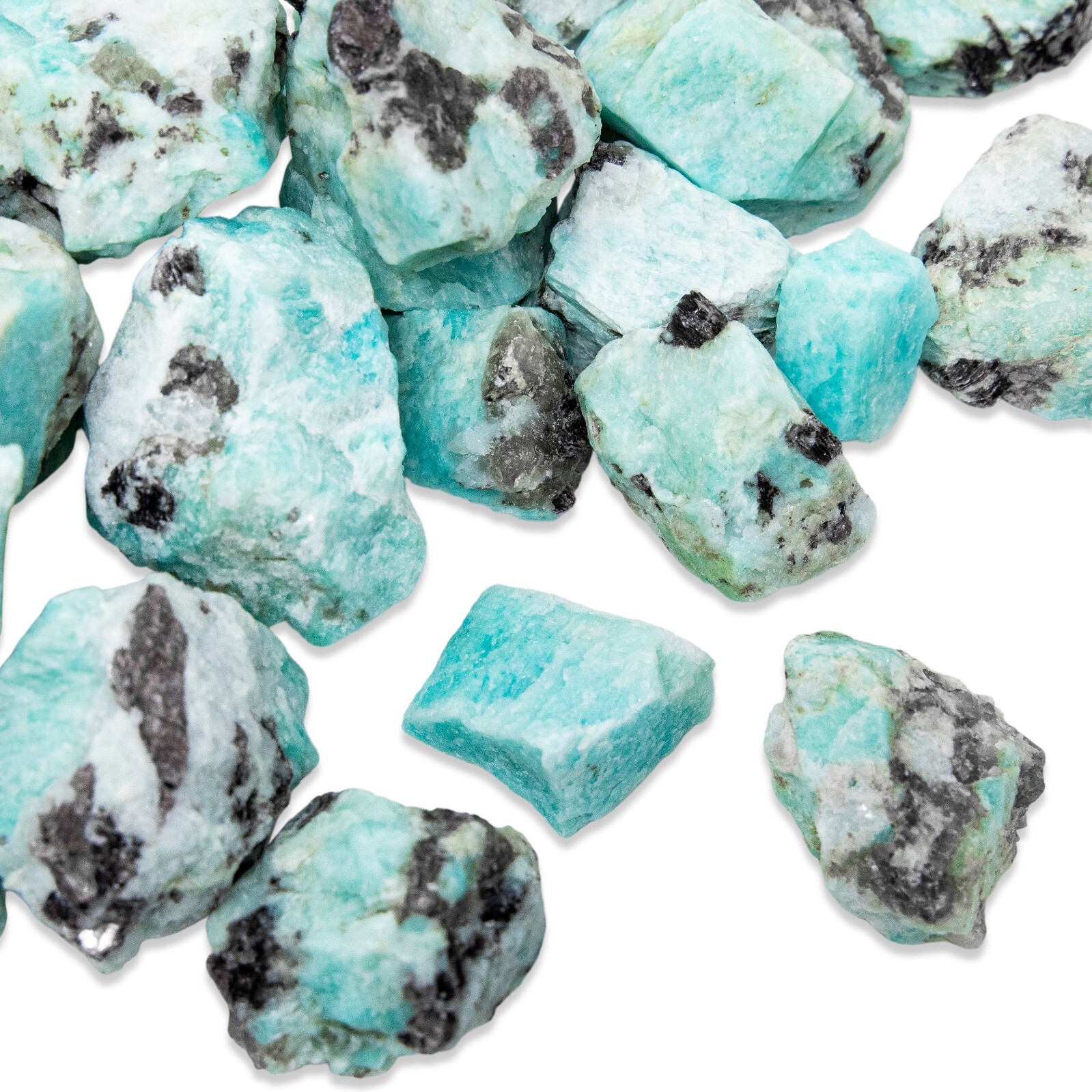 Raw Amazonite Crystal – Bulk Wholesale Rough Stones – Amazonite Gemstone Brazil