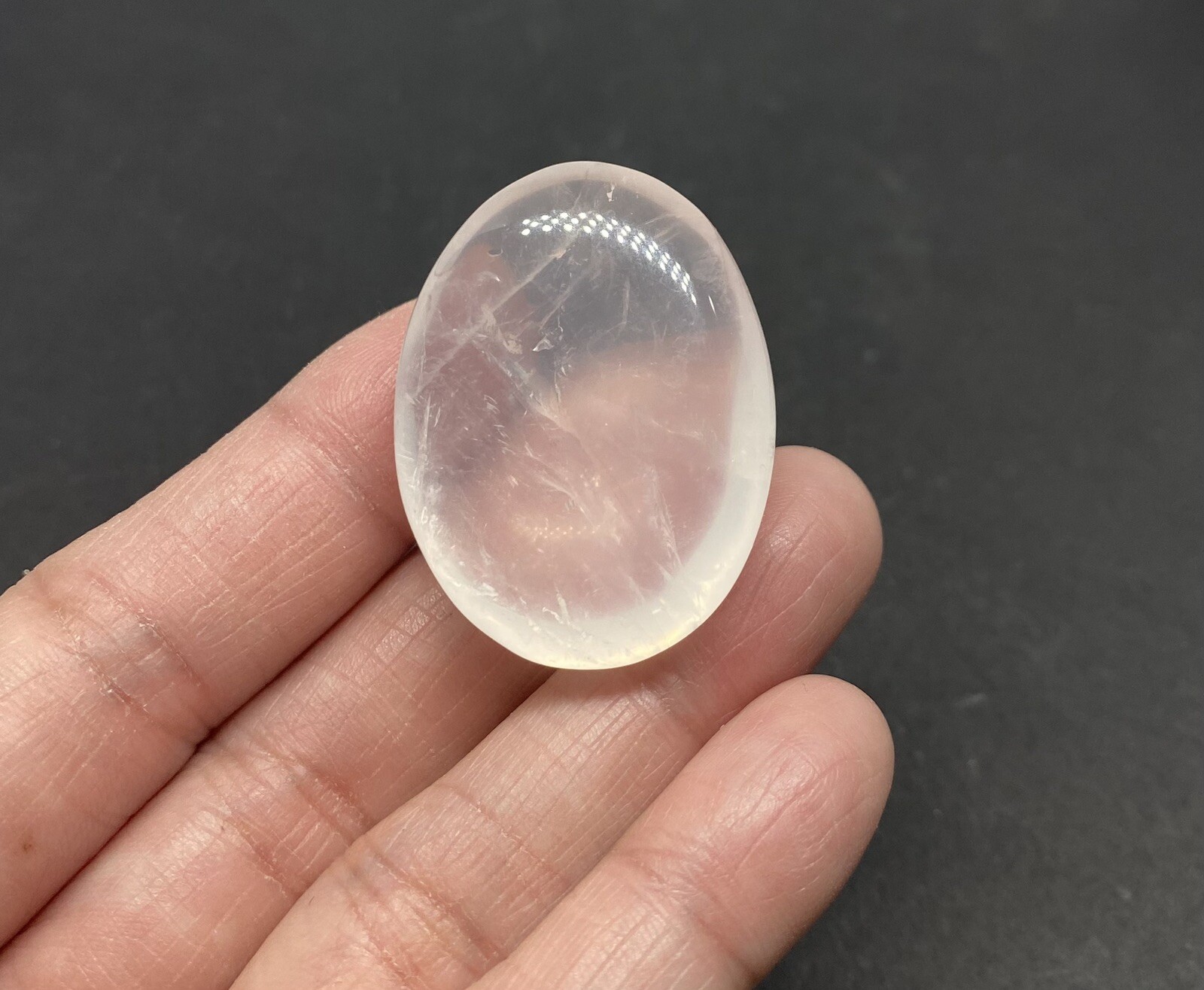 Girasol Genuine Quartz Stone from Madagascar 25g over 1 1/2in