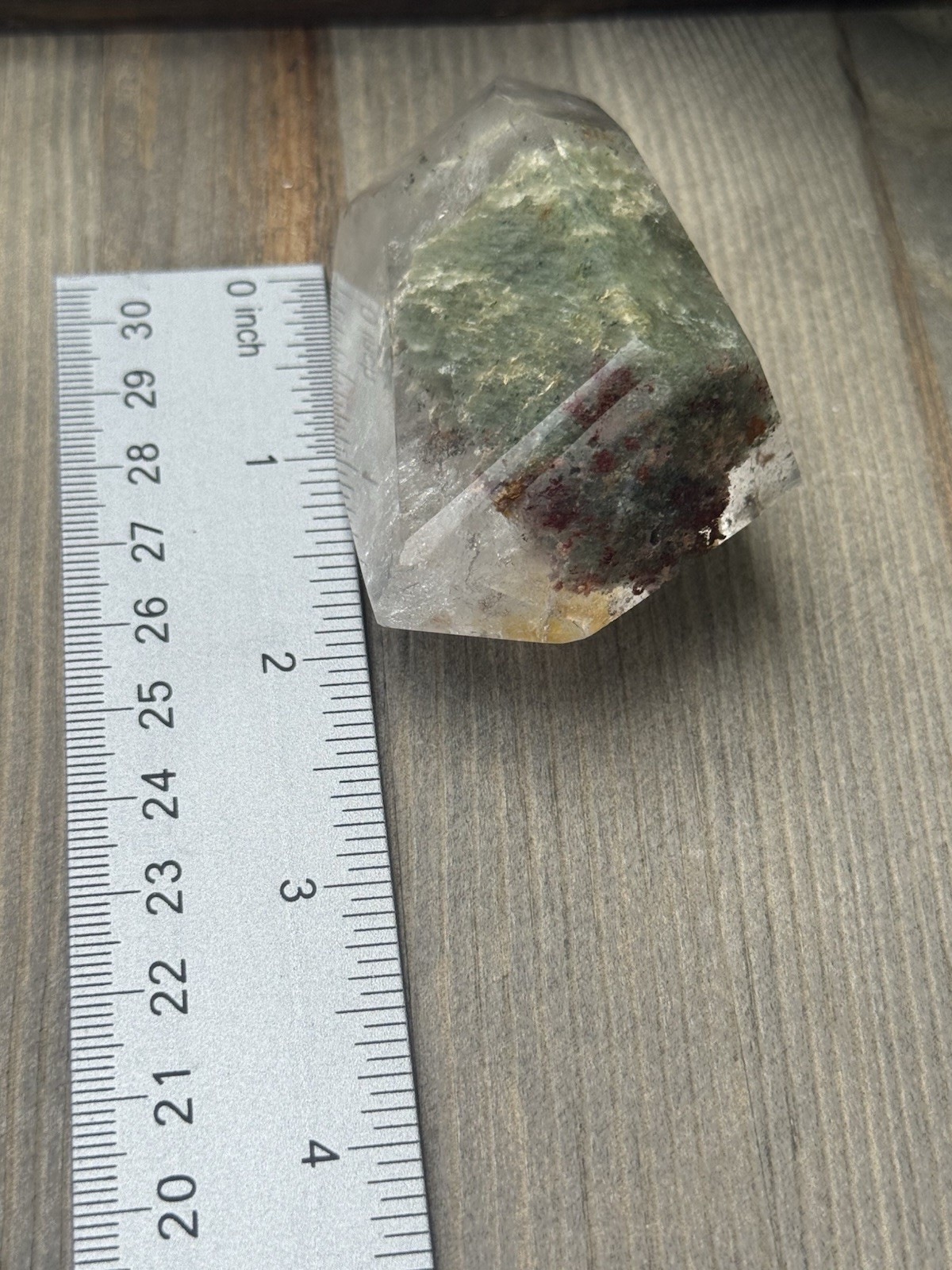 Natural Garden Quartz Lodolite Crystal Freeform Scenic Phantom Inclusions 2.2”