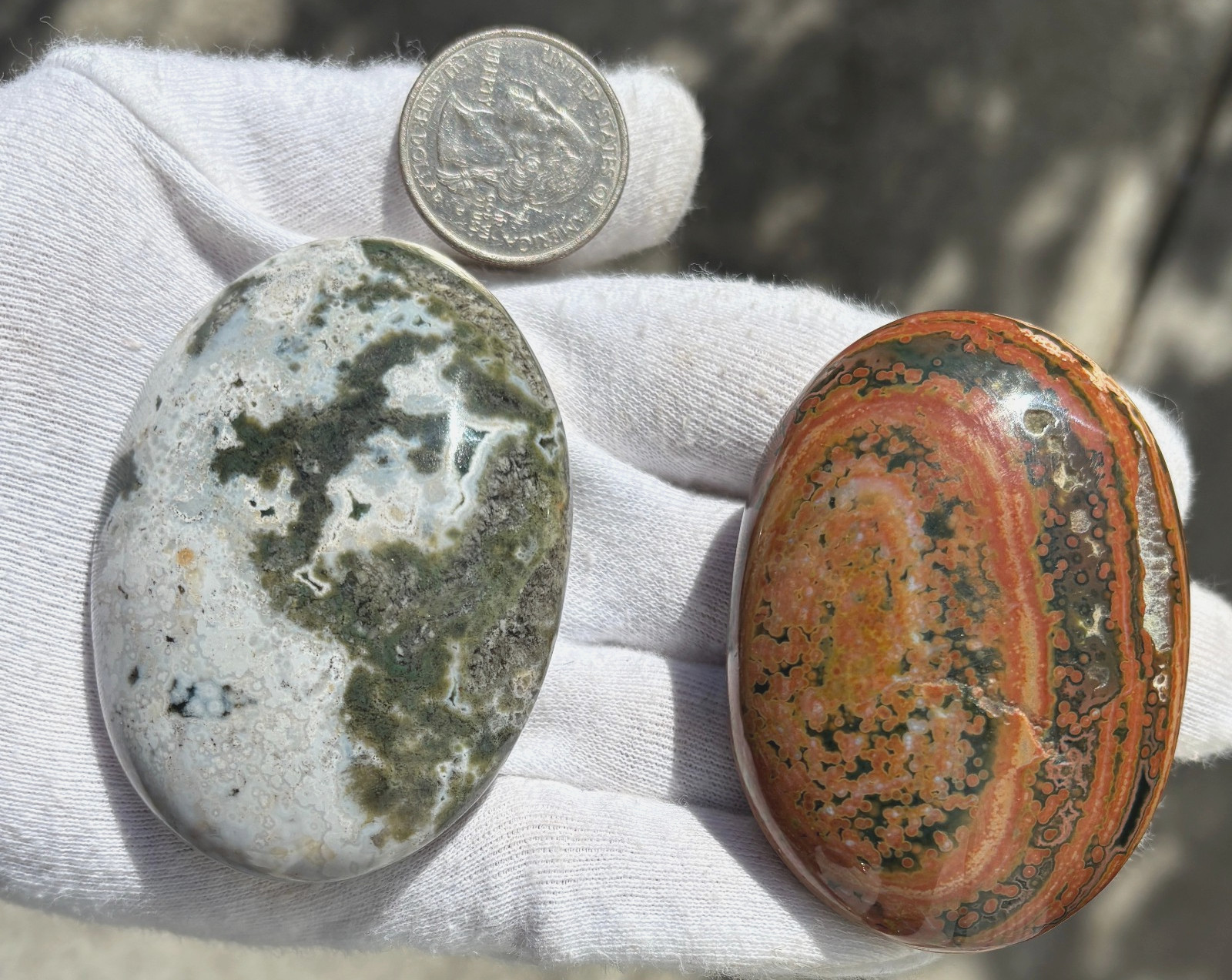 USA SALE 177g LOT OCEAN JASPER OJ PALMSTONES PALM STONE STONES PALMSTONE VIBRANT
