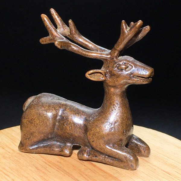 120g Ancient Chinese Handcrafted.Brass Exquisite.The perfect elk.gift. 310