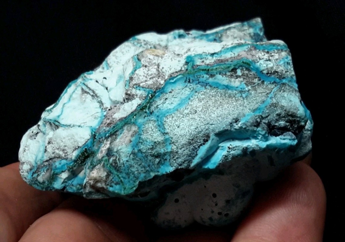3″ CHRYSOCOLLA on MALACHITE from the Democratic Republic of Congo