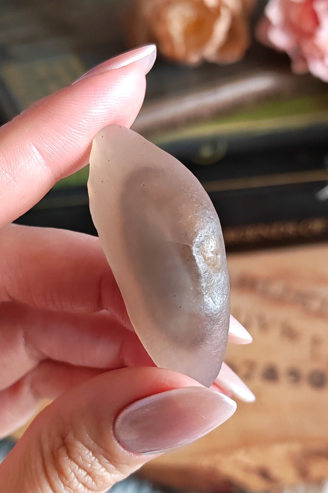 RARE! Gobi Desert Agate With Moving Sand Inclusions Sediment Enhydro Crystal