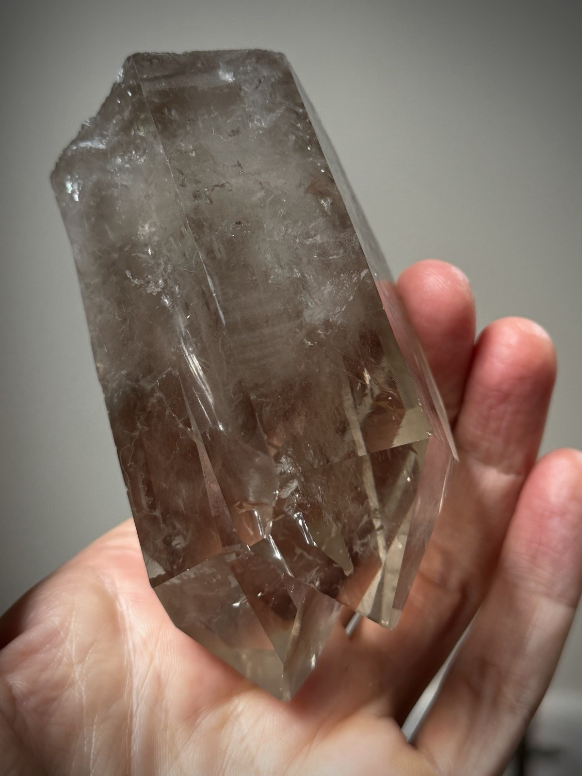 Twin Quartz Crystal Natural Smoky Quartz Rainbow Quartz Crystal Twin Quartz