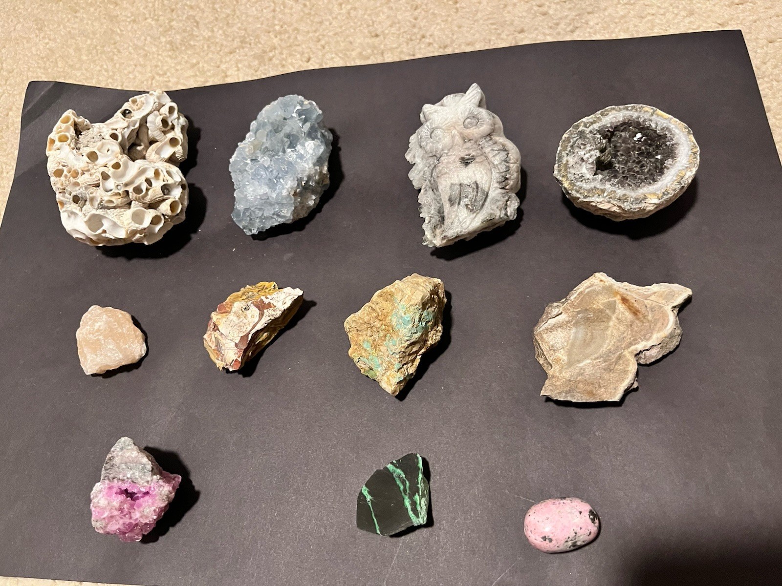 Set Of 11 Gemstones/Geodes