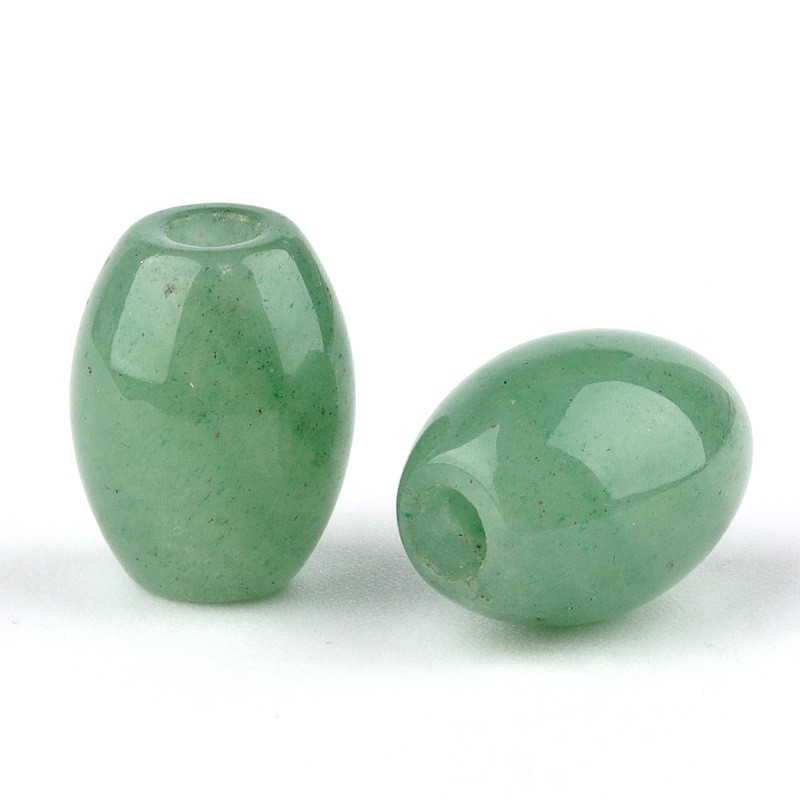 Natural Gemstone Faceted Barrel Beads Large Hole Loose Beads for Jewelry Making