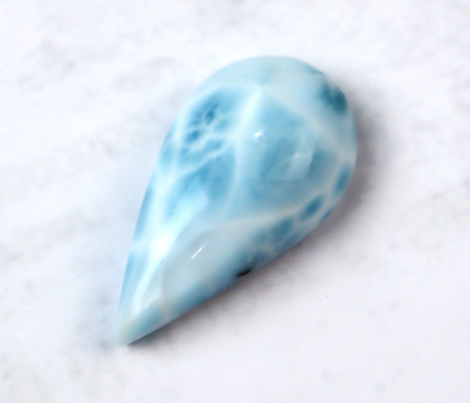 Excellent Natural Sky Blue Larimar Cabochon 25mm