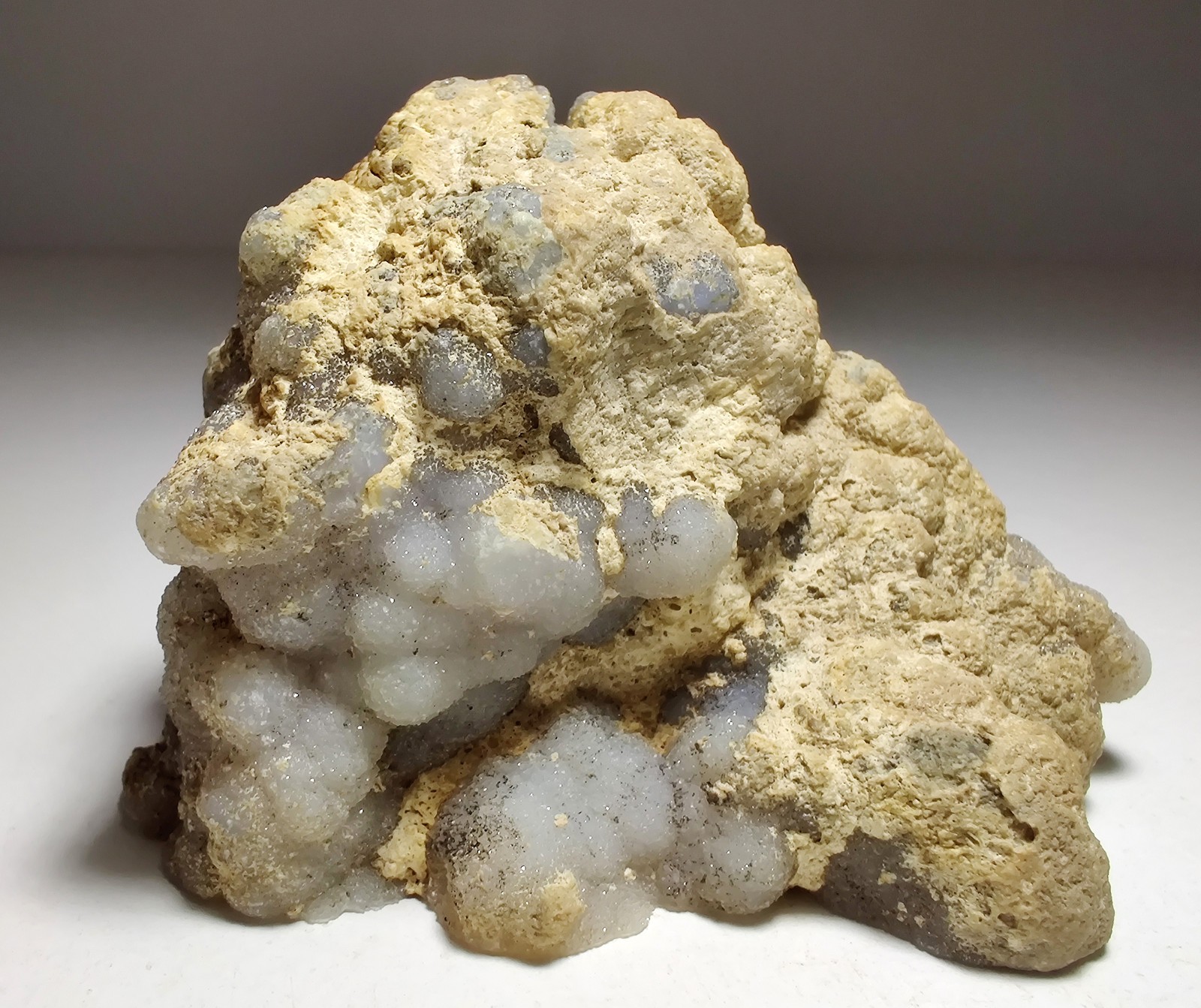 Excellent Youngite specimen, fluorescent. Guernsey, Wyoming. 232 grams.