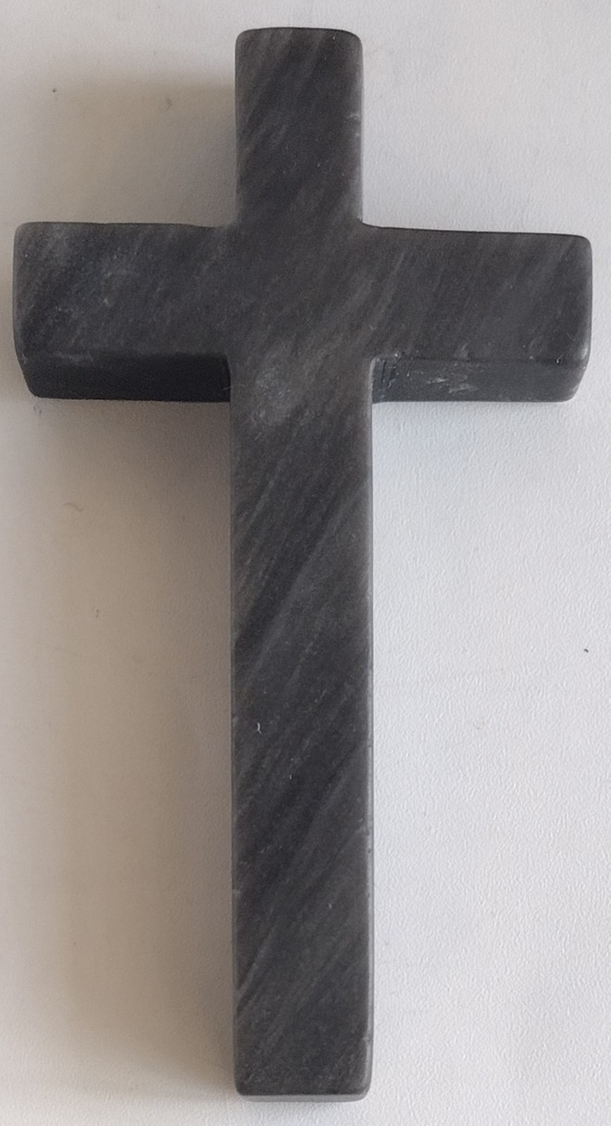 Silver Sheen Obsidian Cross Standing Crystal Cross Natural Stone Religious Decor