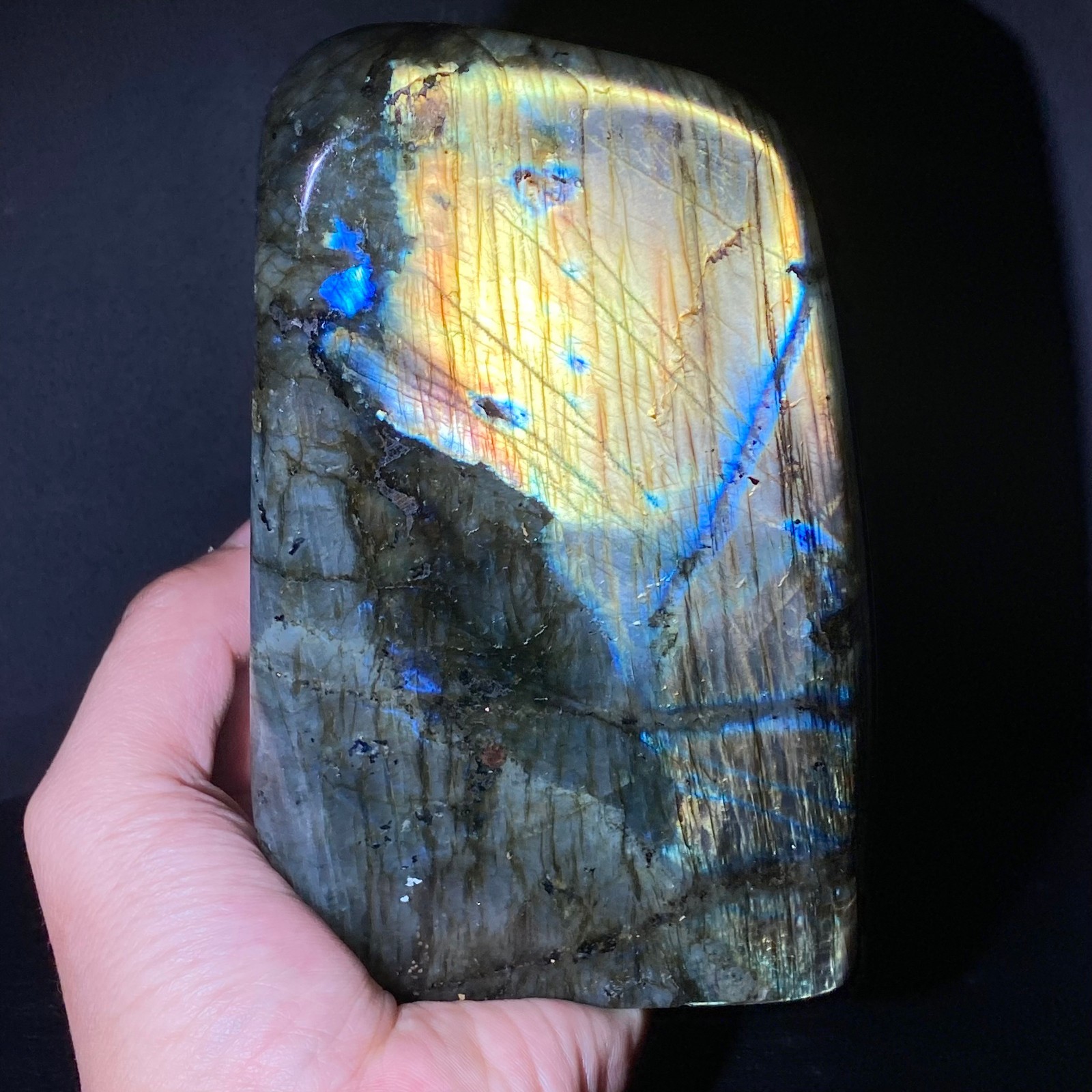 1560 Natural Gorgeous Labradorite QuartzCrystal Stone Specimen Healing