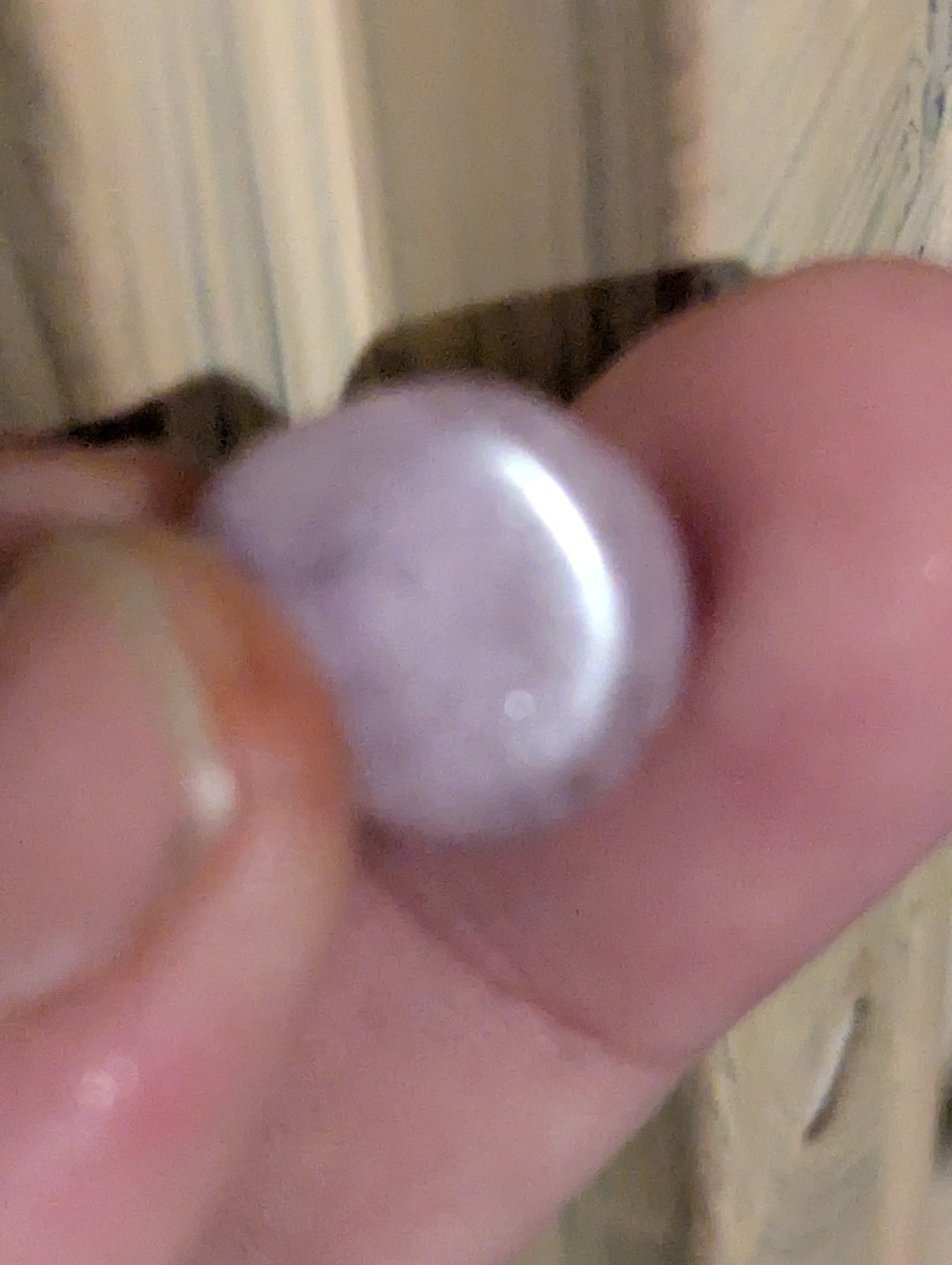 Small Light Purple/Lilac Tumbled Stone Likely From My 25-30 Year Old Collection