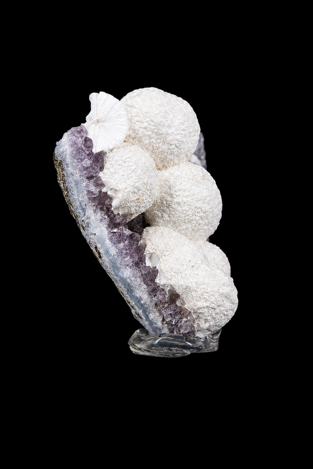 Natural Amethyst Okenite Cluster 60g 6x5cm Mineral Specimen