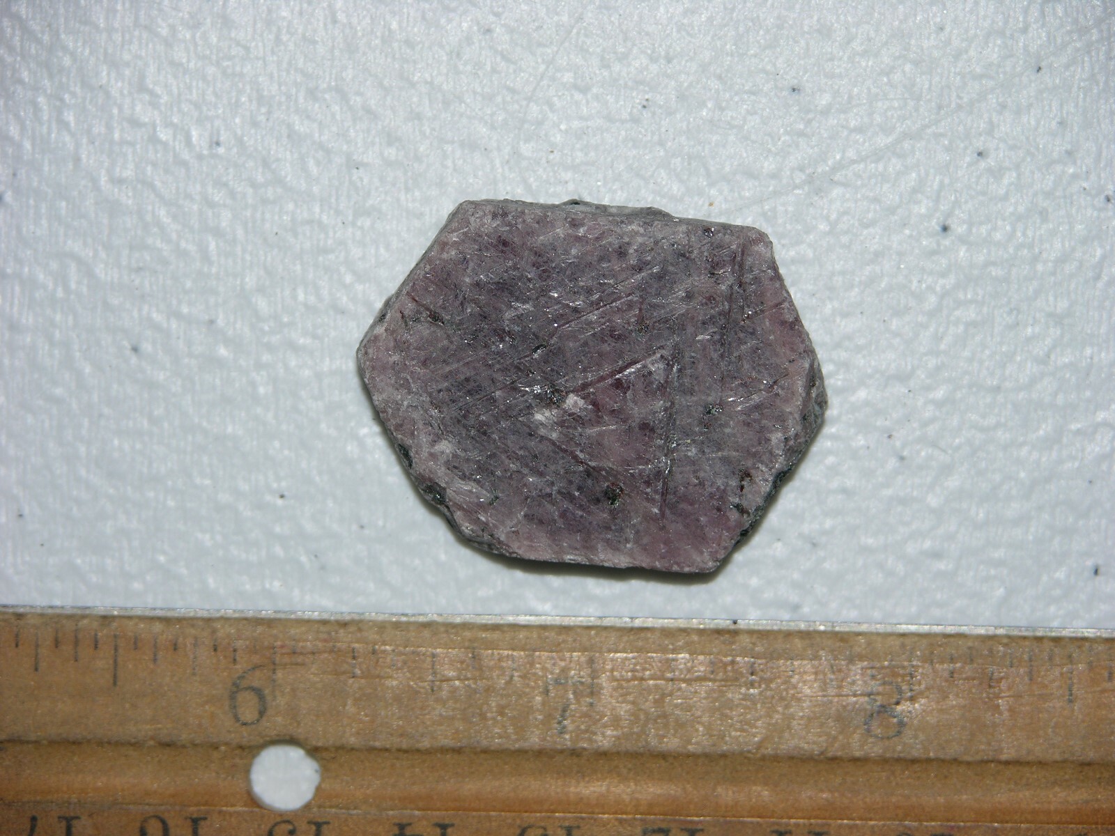 Ruby Recorder Crystal natural red ruby Madagascar 1 1/8 x 1 1/2 inch R36