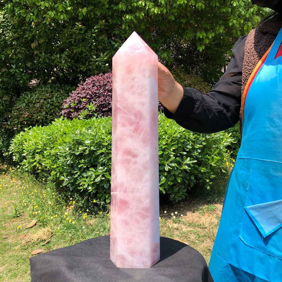 6600g Natural Powder Crystal Pillar Obelisk Crystal Healing Stone Tower 5051