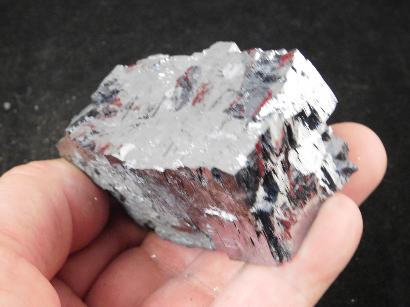Big! Super Heavy! Stepped GALENA Crystal CUBE 100% Natural Missouri 411gr
