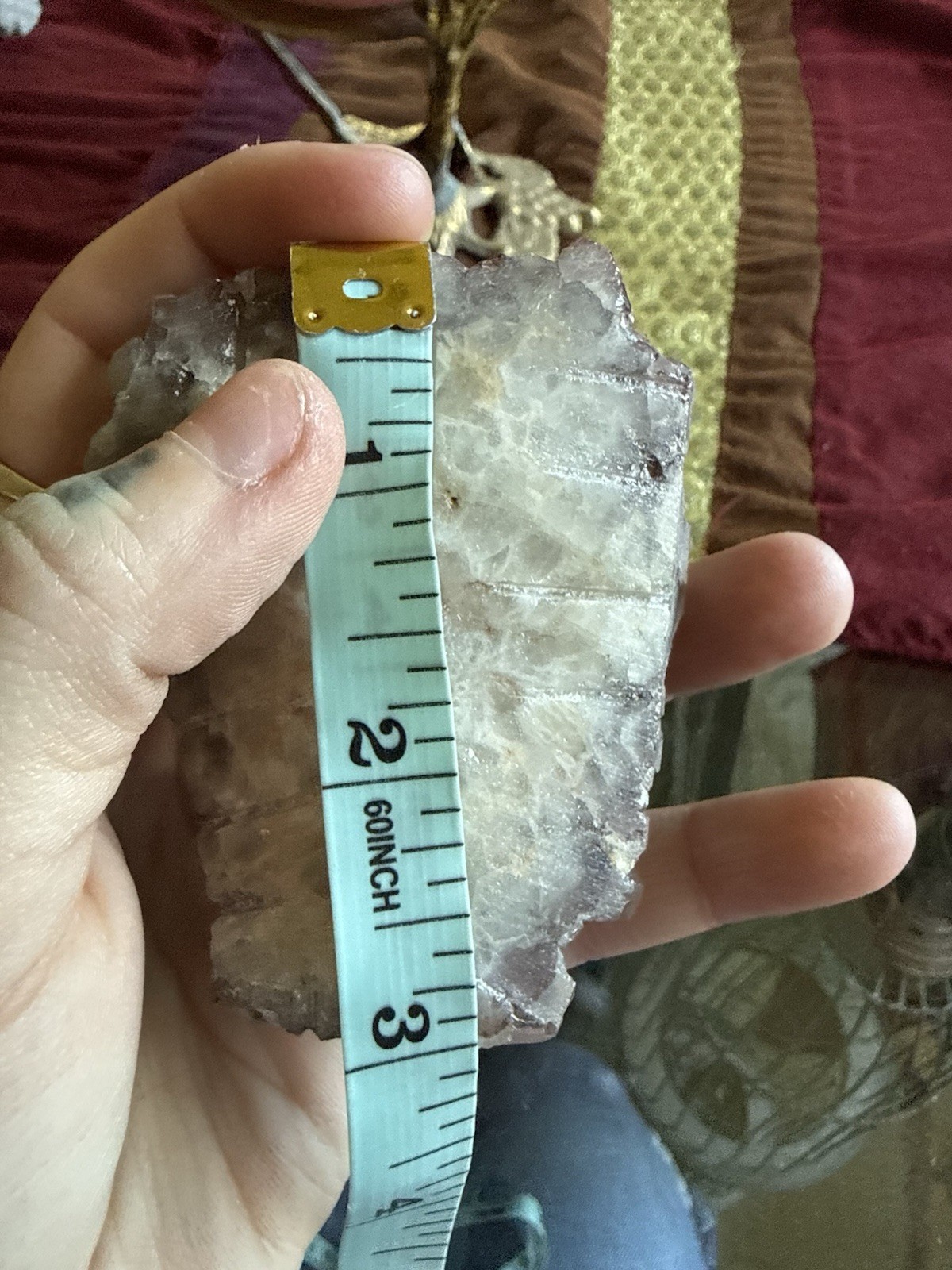 Red Hematite Phantom Quartz Crystal Cluster – Sunset Phantom Quartz